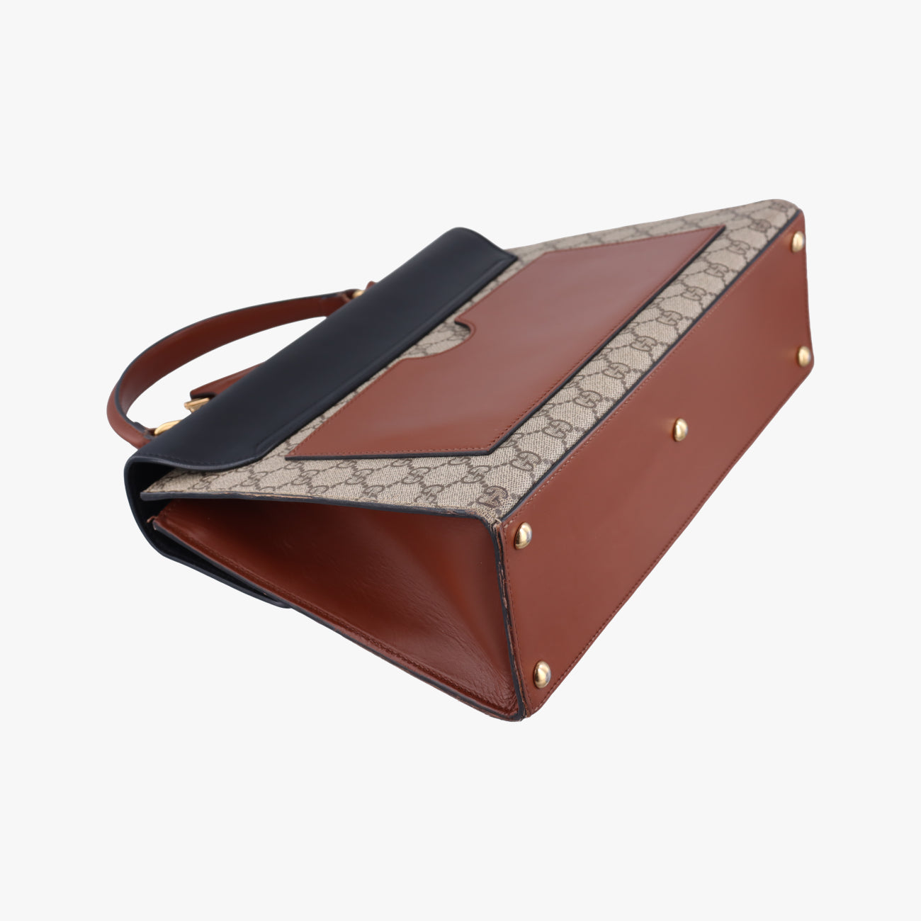 Padlock Beige×black PVC coated canvas×Leather 432674 E019975798パドロック ベージュ×ブラック PVCコーティングキャンバス×レザー 432674 E019975798