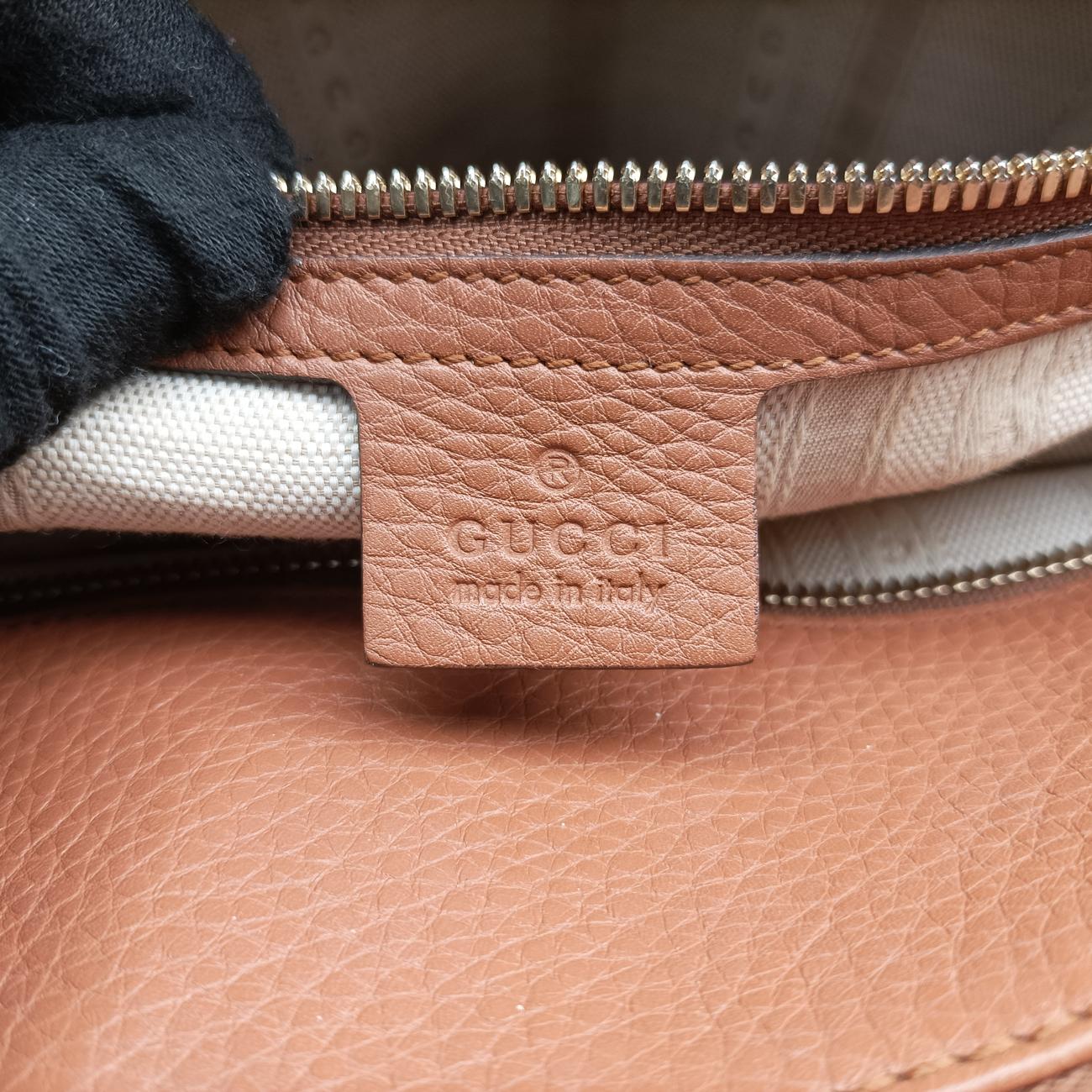 Soho GG logo Brown Leather 338970 I016401594ソーホー GGロゴ ブラウン レザー 338970 I016401594