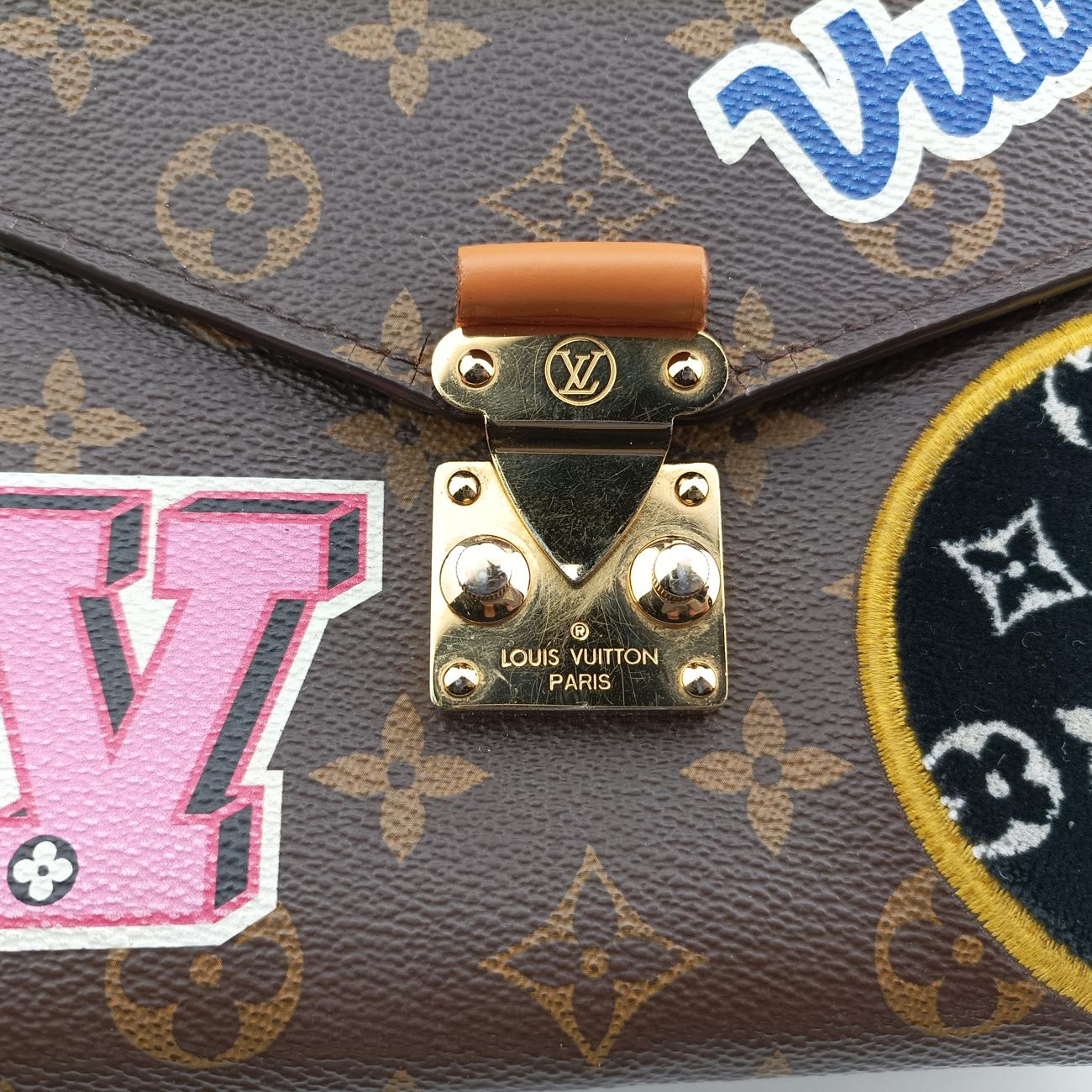 Pochette MéTIS MM Brown×multicolor Monogram Patches M43991 DR3188ポシェット メティス モノグラム/ブラウン系×マルチカラー モノグラムパッチーズ M43991 DR3188