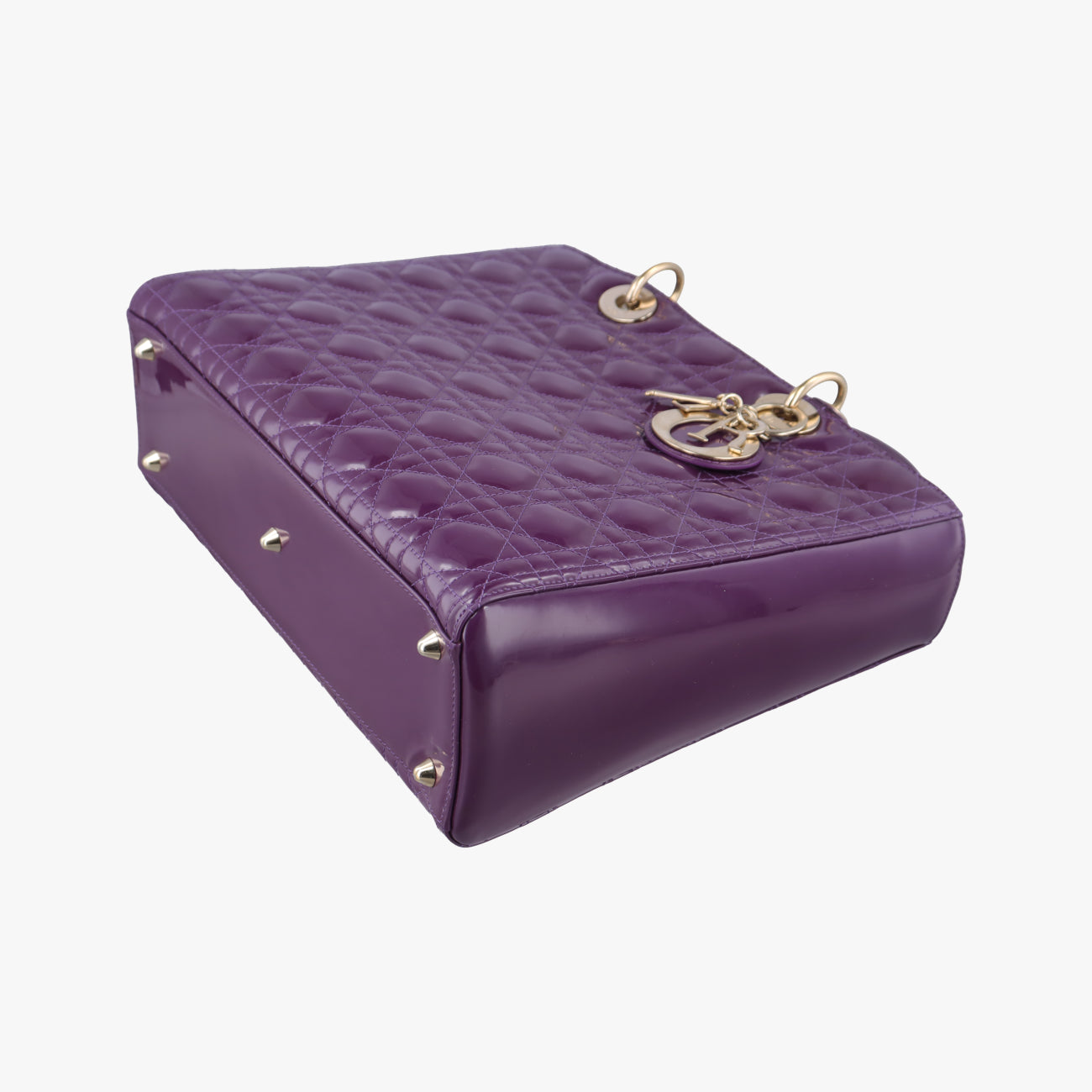 Lady Dior Purple Patent 15-BO-0142レディディオール パープル パテント 15-BO-0142