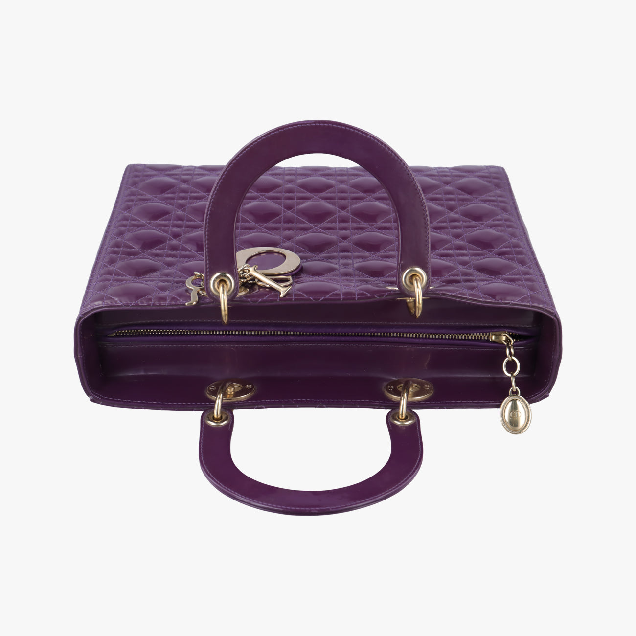 Lady Dior Purple Patent 15-BO-0142レディディオール パープル パテント 15-BO-0142