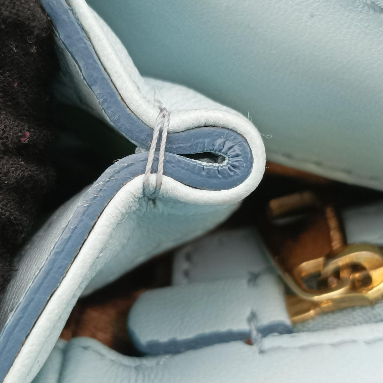 SICILY Green×Light blue Leather シシリー グリーン×ライトブルー レザー