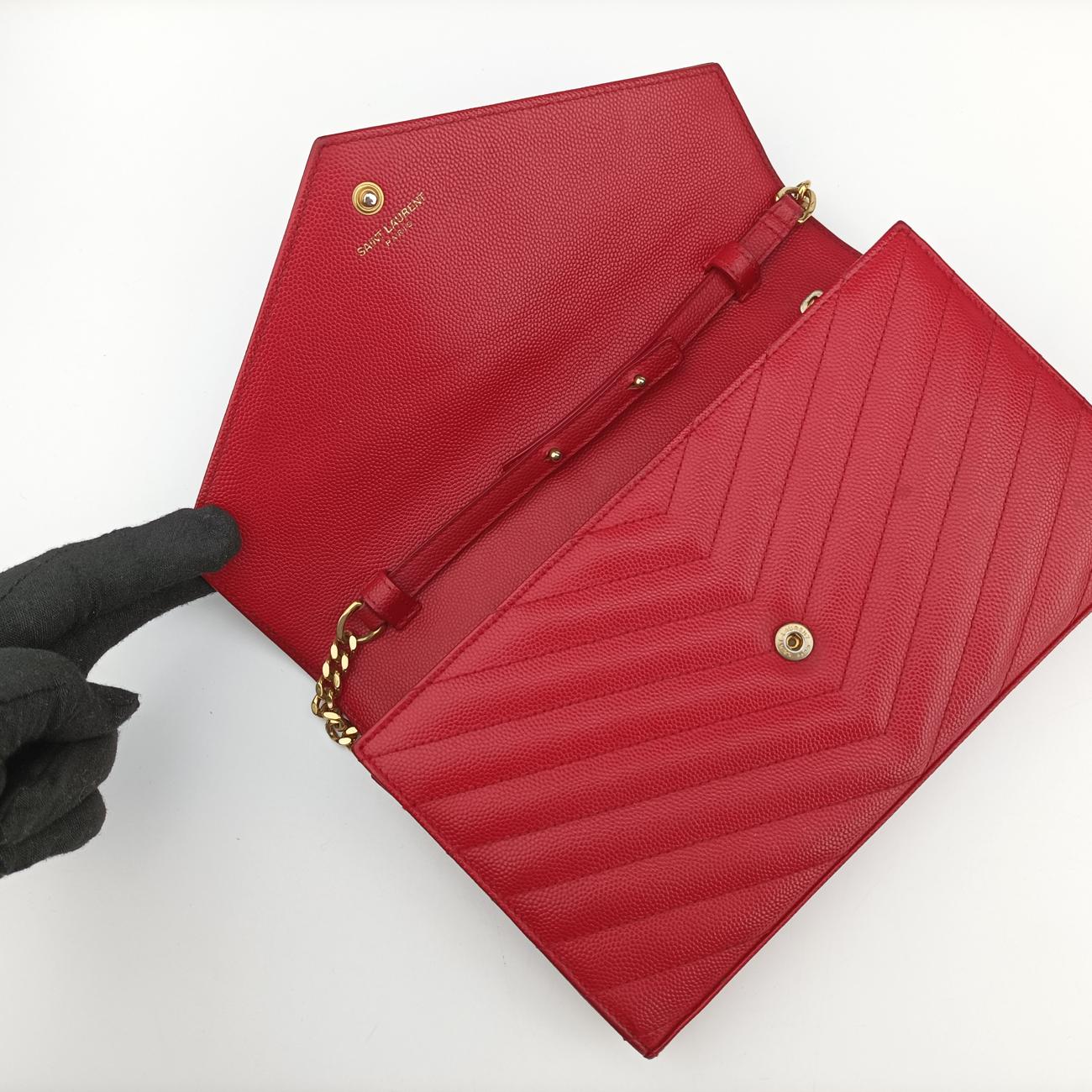 MONOGRAM Red Caviar Skin 377828 GUE377828.1214モノグラム レッド キャビアスキン 377828 GUE377828.1214