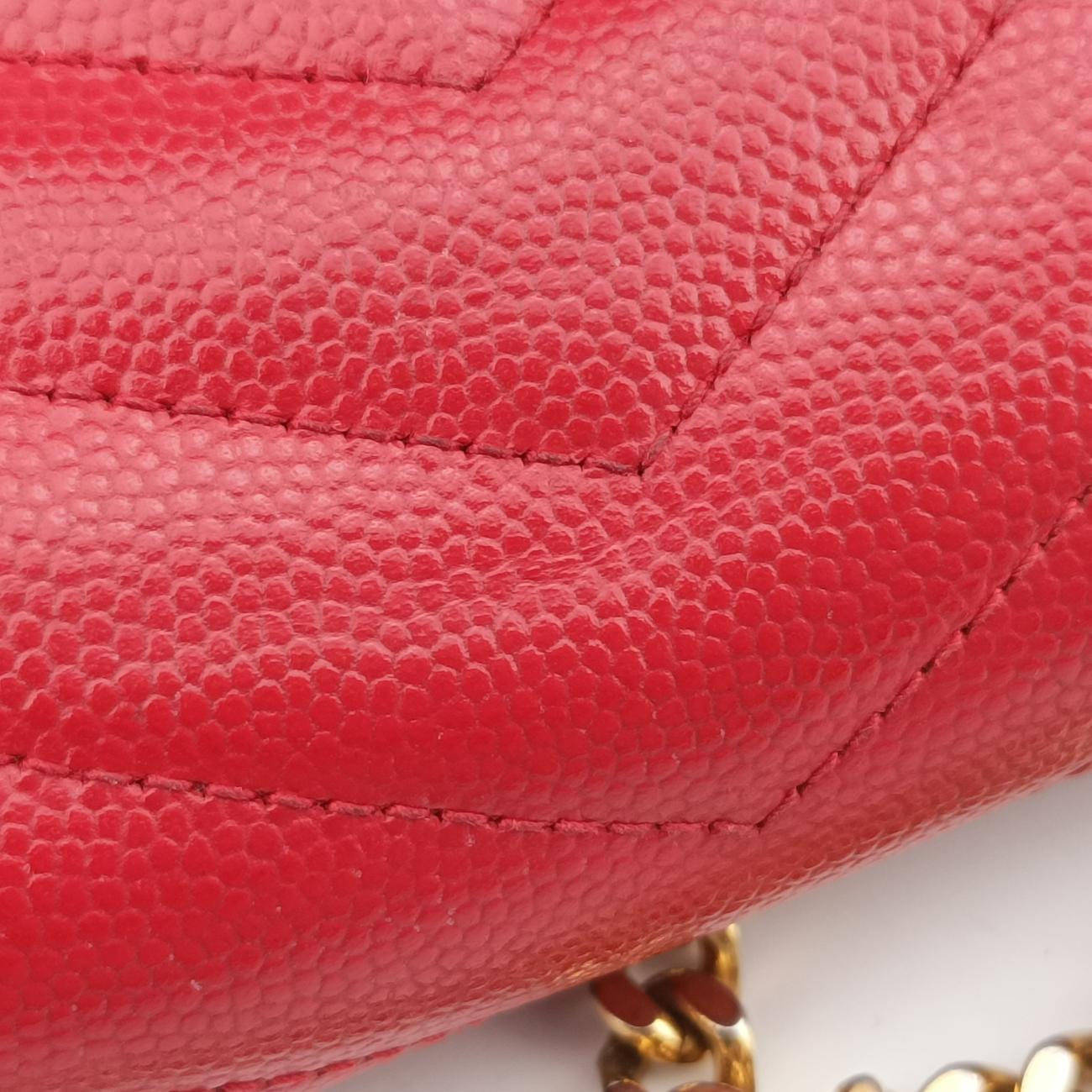 MONOGRAM Red Caviar Skin 377828 GUE377828.1214モノグラム レッド キャビアスキン 377828 GUE377828.1214