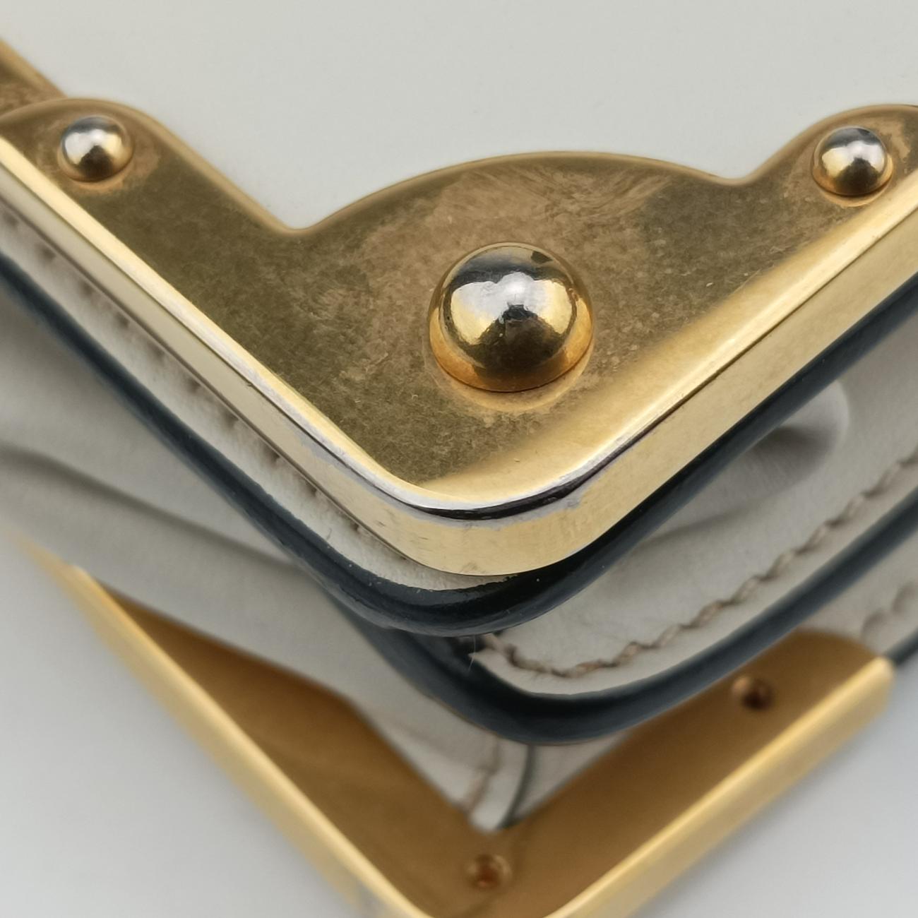 Cahier Black×white Leather×SAFFIANO Leather 1BD045 25カイエ ブラック×ホワイト レザー×サフィアーノレザー 1BD045 25