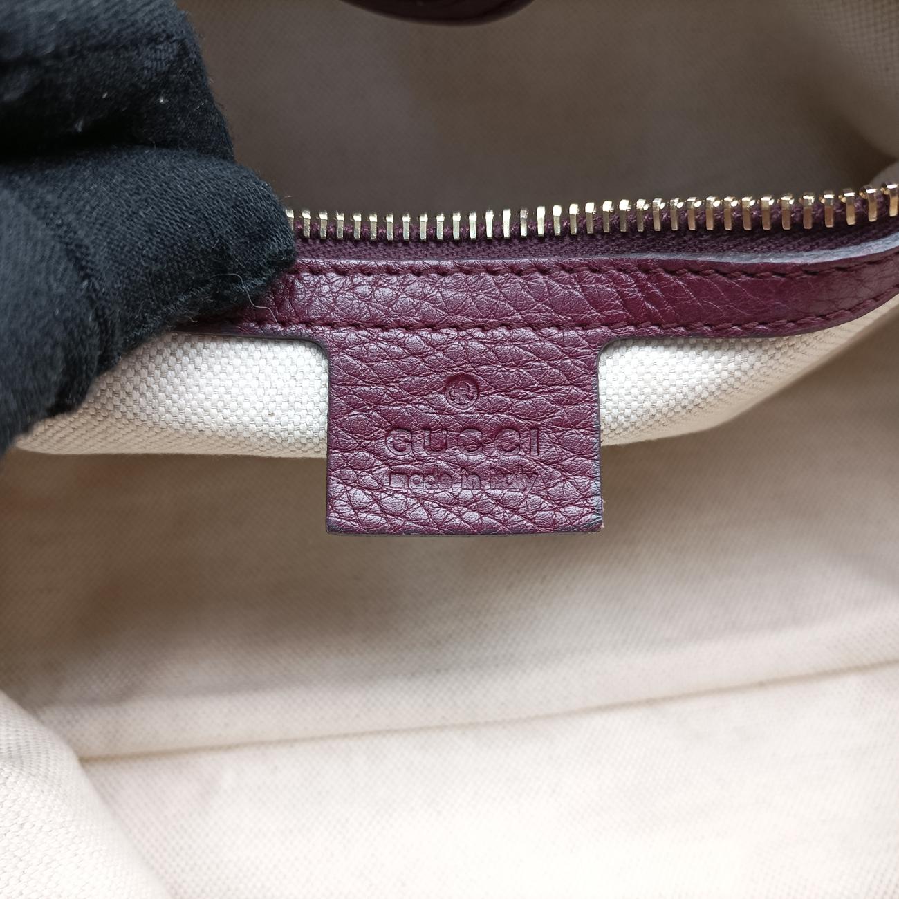 Bamboo Shopper Purple Leather 323660 D016266263バンブーショッパー パープル レザー 323660 D016266263