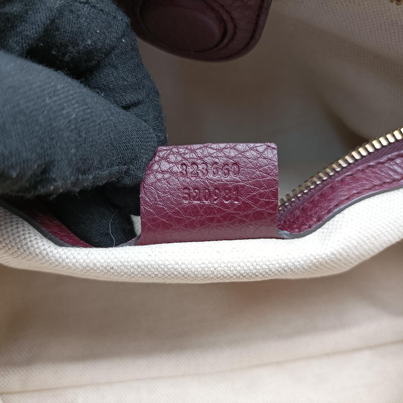 Bamboo Shopper Purple Leather 323660 D016266263バンブーショッパー パープル レザー 323660 D016266263