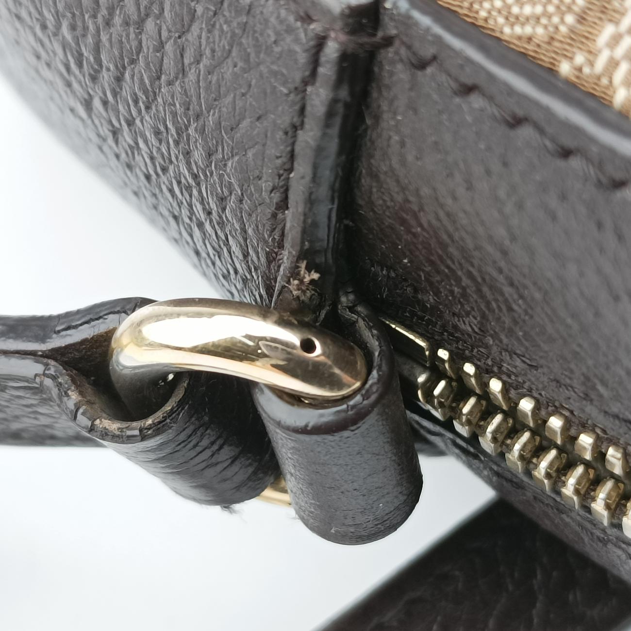 Bee Web Brown x Red x Green canvas x leather 412008 A019573417ビー ウェブ ブラウン×レッド×グリーン キャンバス×レザー 412008 A019573417