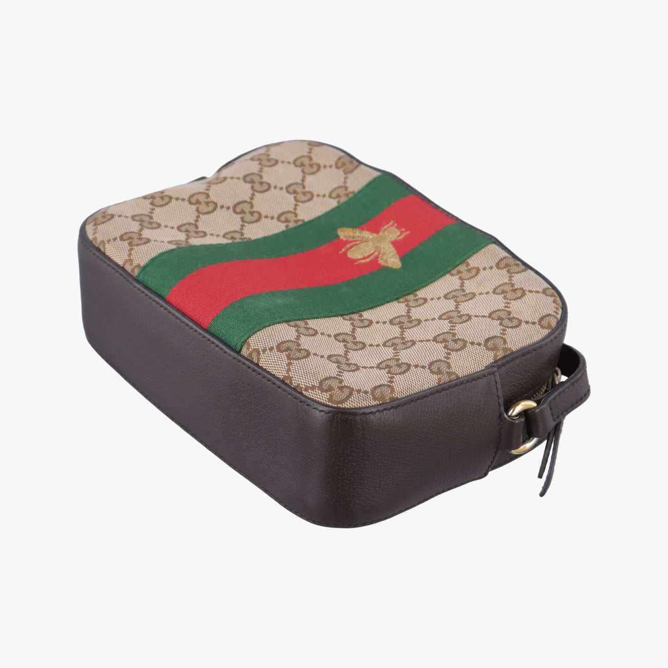 Bee Web Brown x Red x Green canvas x leather 412008 A019573417ビー ウェブ ブラウン×レッド×グリーン キャンバス×レザー 412008 A019573417