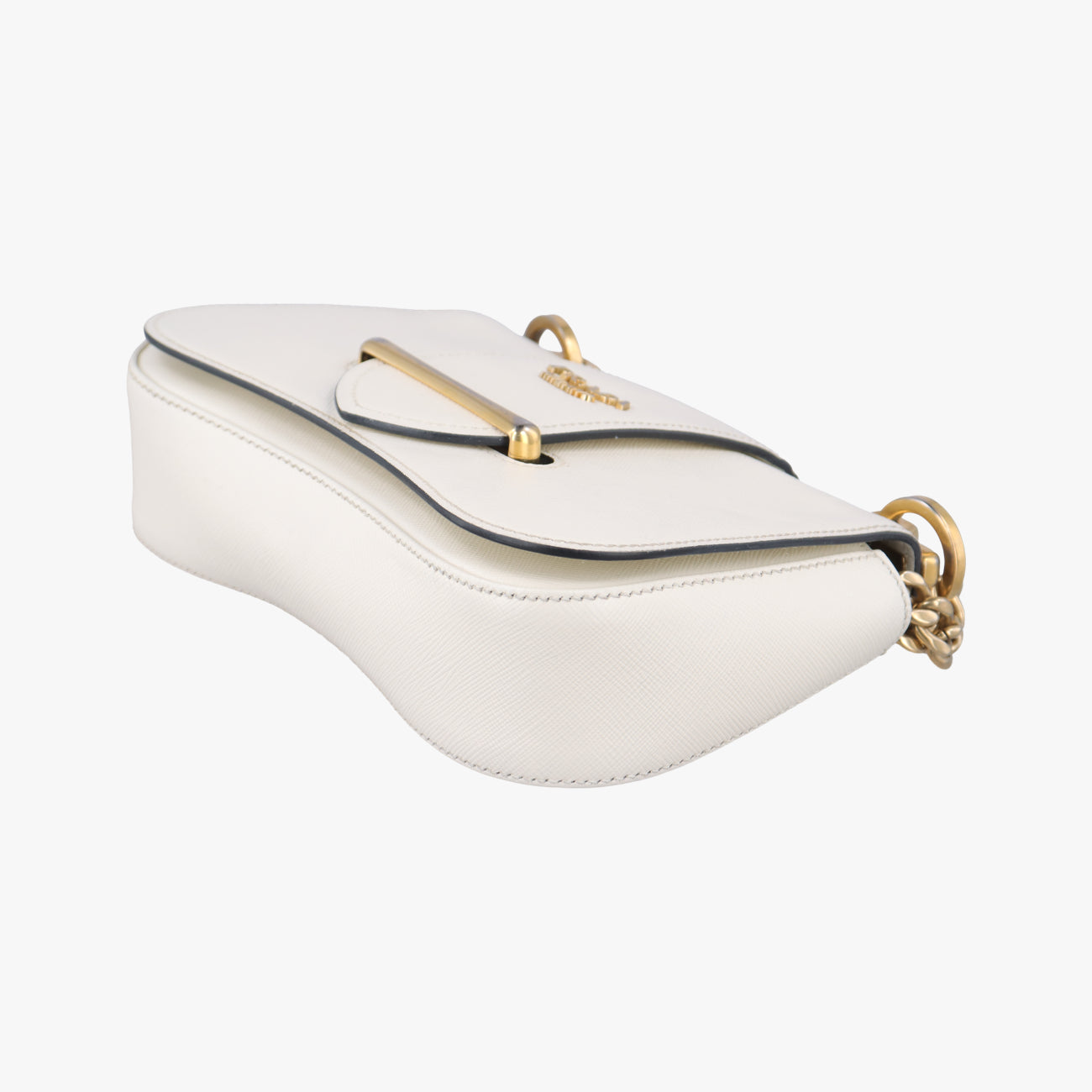 Sidonie White SAFFIANO Leather 1BD219 25 Fシドニー ホワイト サフィアーノレザー 1BD219 25 F