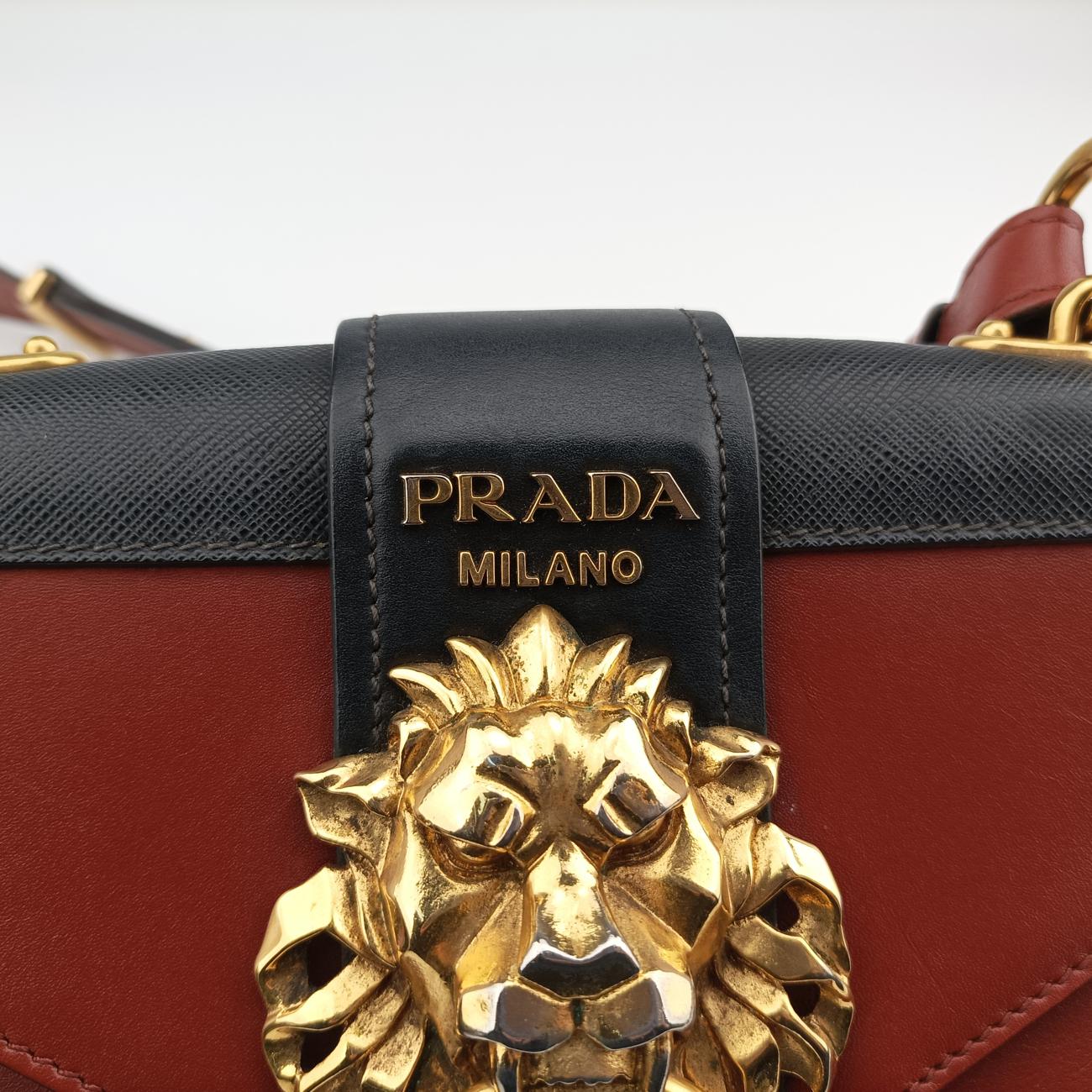 Animalier Cahier Lions Head Burgundy×black Leather 1BD089 25カイエ ライオンヘッド ワインレッド×ブラック レザー 1BD089 25