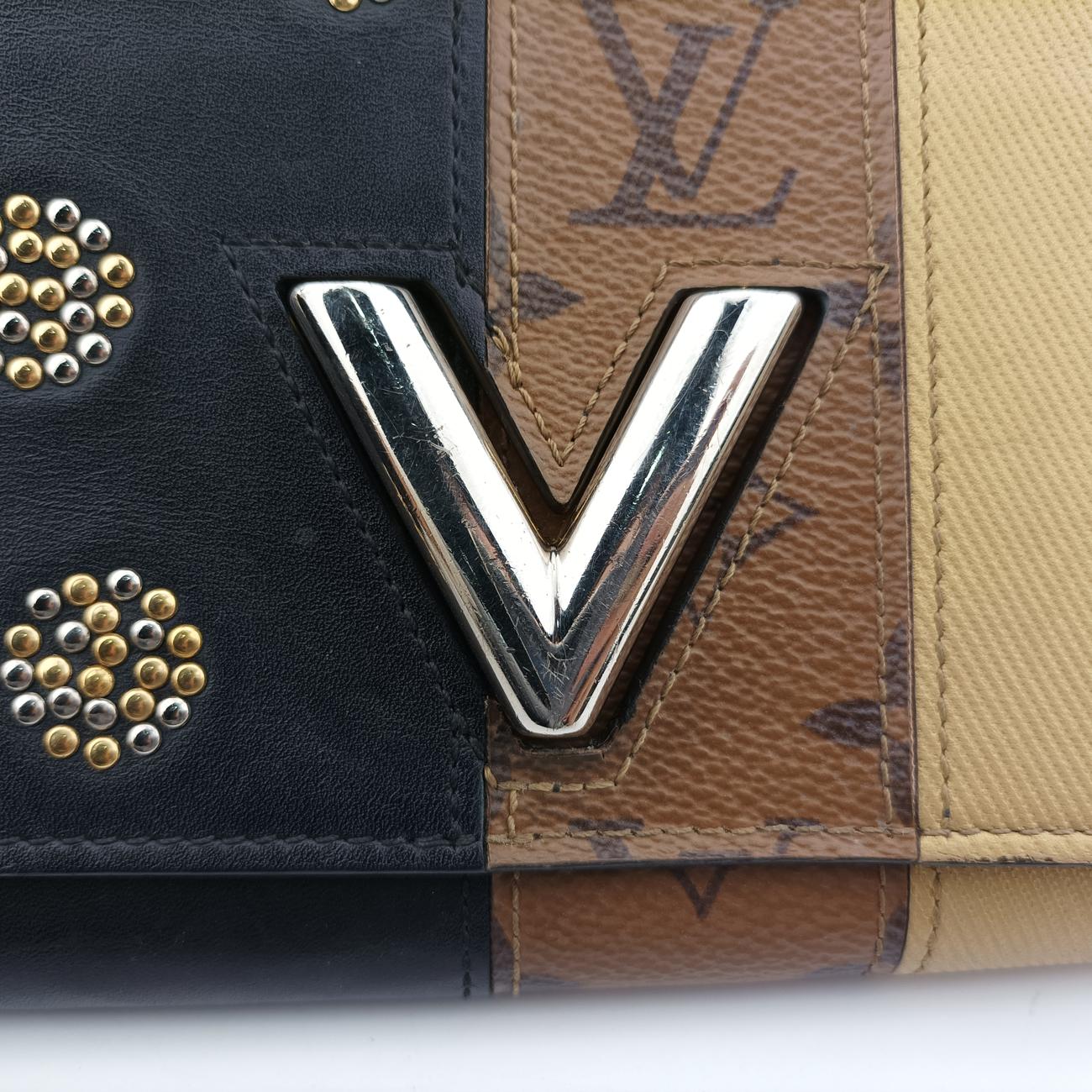 Portefeuille Twist Black x Brown x Golden Monogram Reverse M64478 SP4196ポルトフォイユ ツイスト ブラックxブラウン×ゴールド モノグラム リバース M64478 SP4196