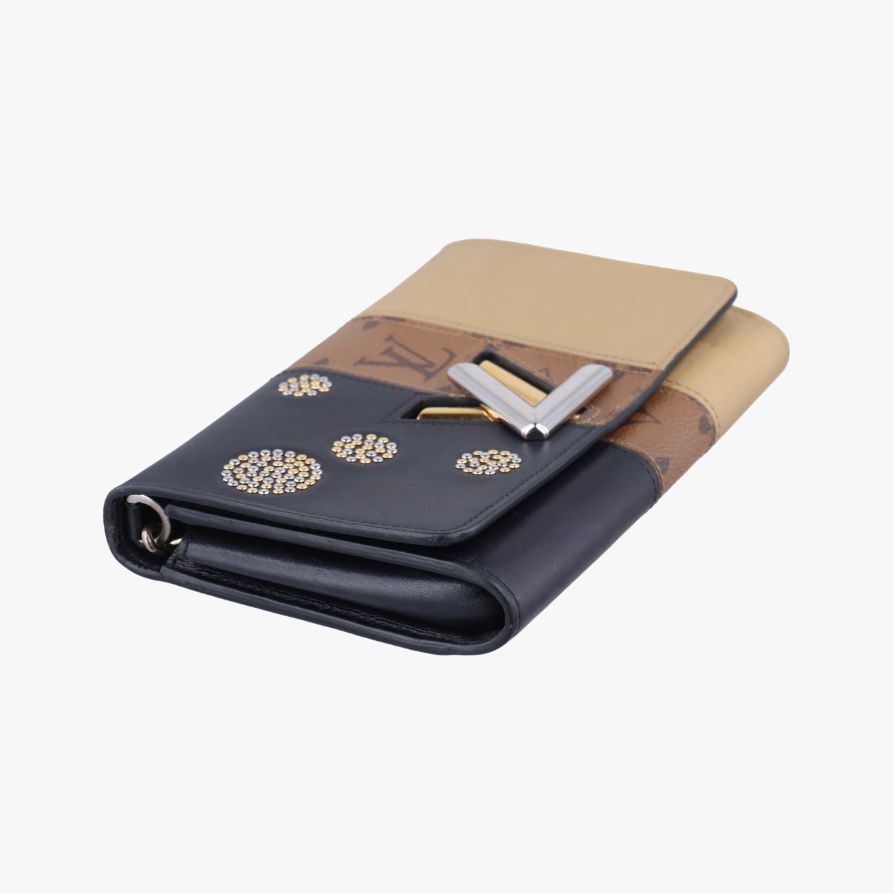 Portefeuille Twist Black x Brown x Golden Monogram Reverse M64478 SP4196ポルトフォイユ ツイスト ブラックxブラウン×ゴールド モノグラム リバース M64478 SP4196