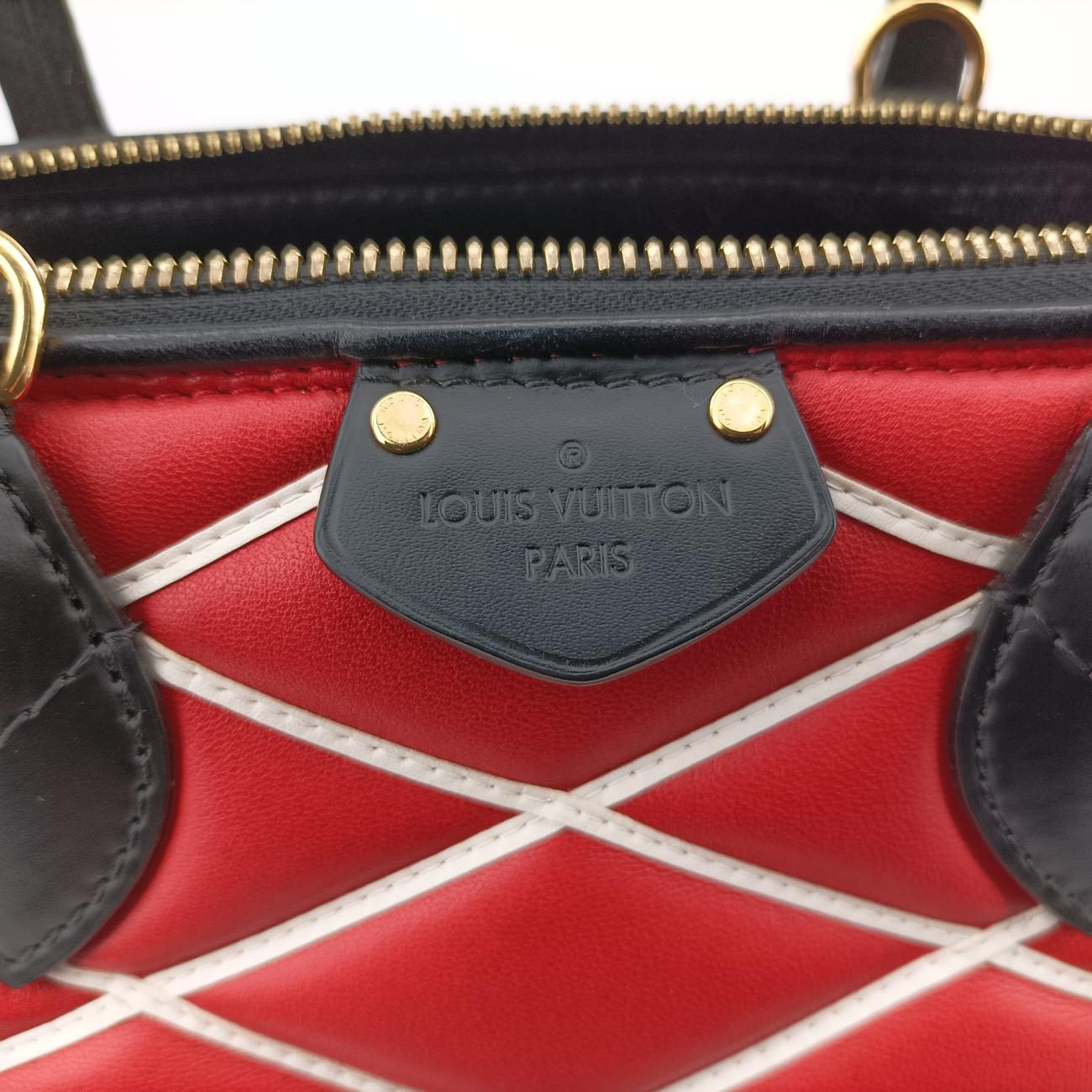 Malletage Alma PM ROUGE×Black Leather FO4114マルタージュアルマPM ルージュ×ブラック レザー FO4114