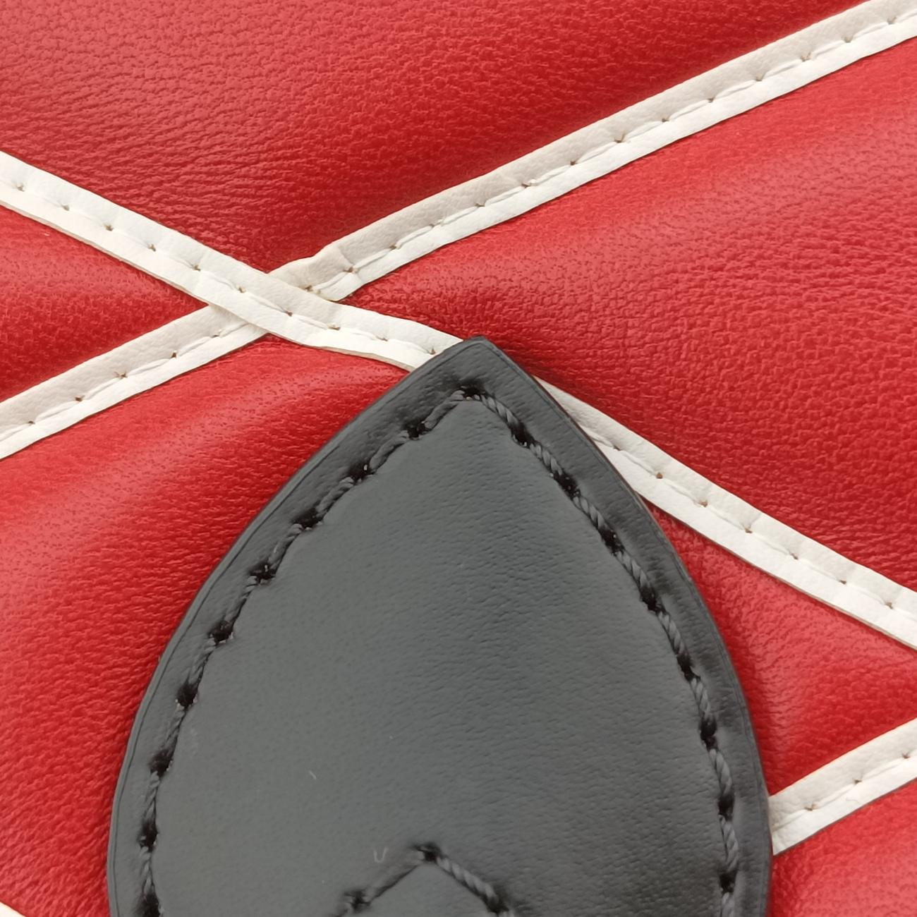 Malletage Alma PM ROUGE×Black Leather FO4114マルタージュアルマPM ルージュ×ブラック レザー FO4114