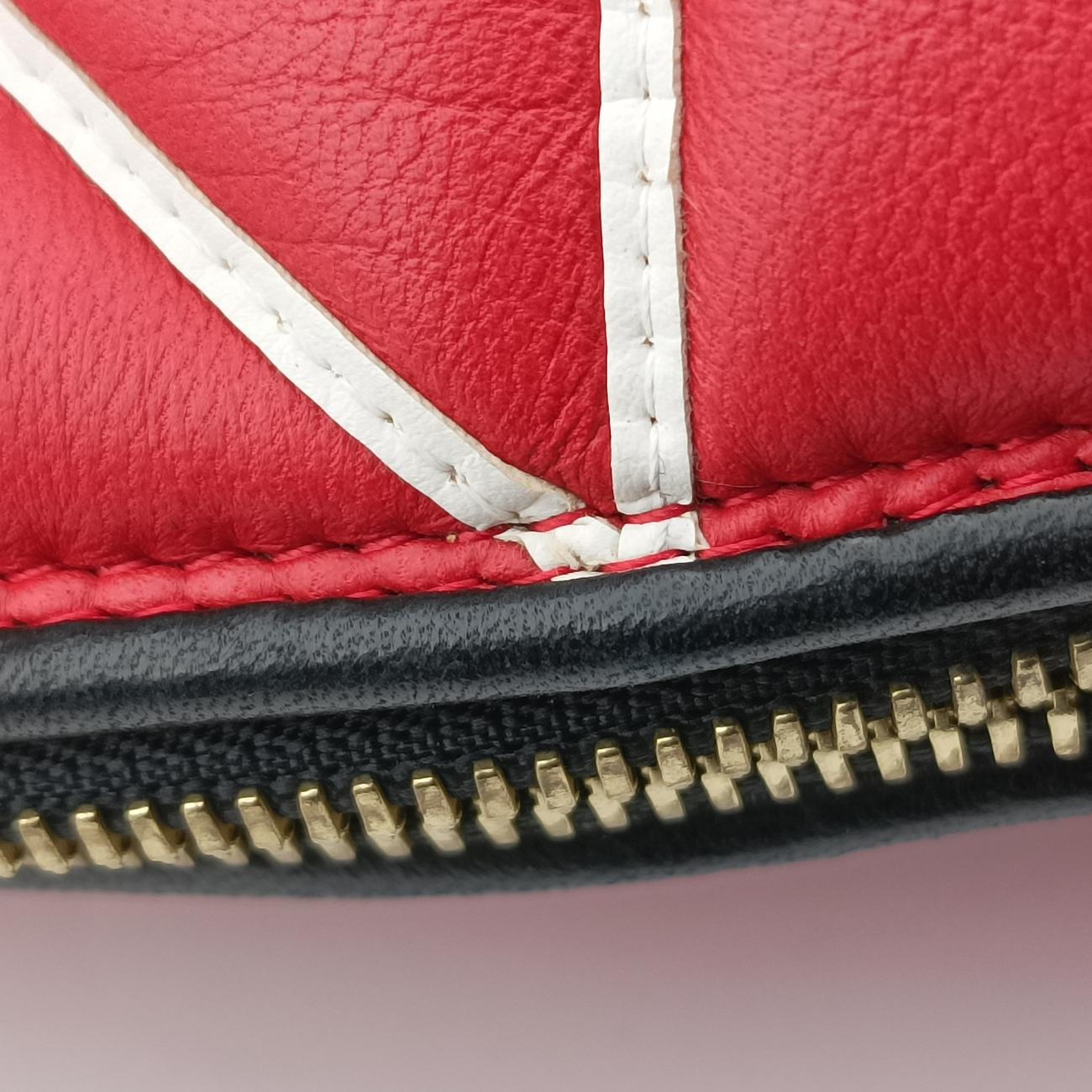 Malletage Alma PM ROUGE×Black Leather FO4114マルタージュアルマPM ルージュ×ブラック レザー FO4114