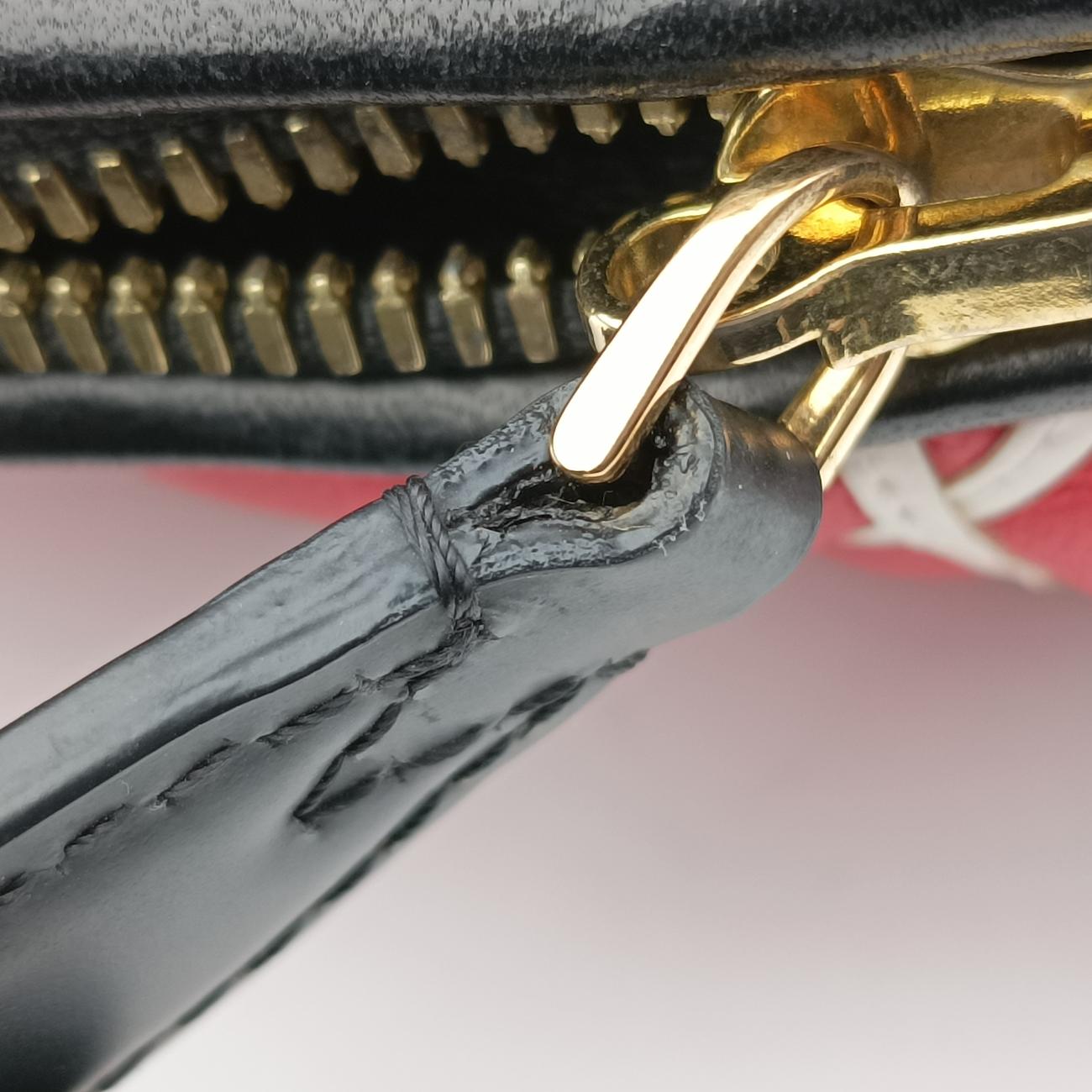 Malletage Alma PM ROUGE×Black Leather FO4114マルタージュアルマPM ルージュ×ブラック レザー FO4114