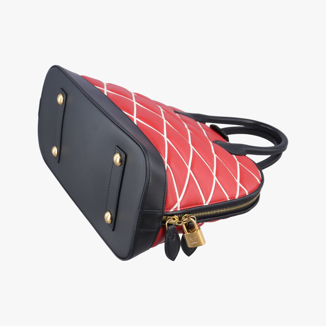 Malletage Alma PM ROUGE×Black Leather FO4114マルタージュアルマPM ルージュ×ブラック レザー FO4114