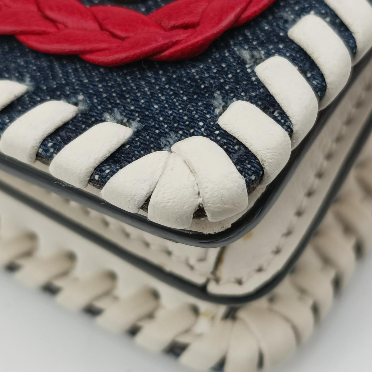 Cahier tassen Leder Multicolour Leather×Denim 1BD045 25カイエ タッセン レダー マルチカラー レザー×デニム 1BD045 25