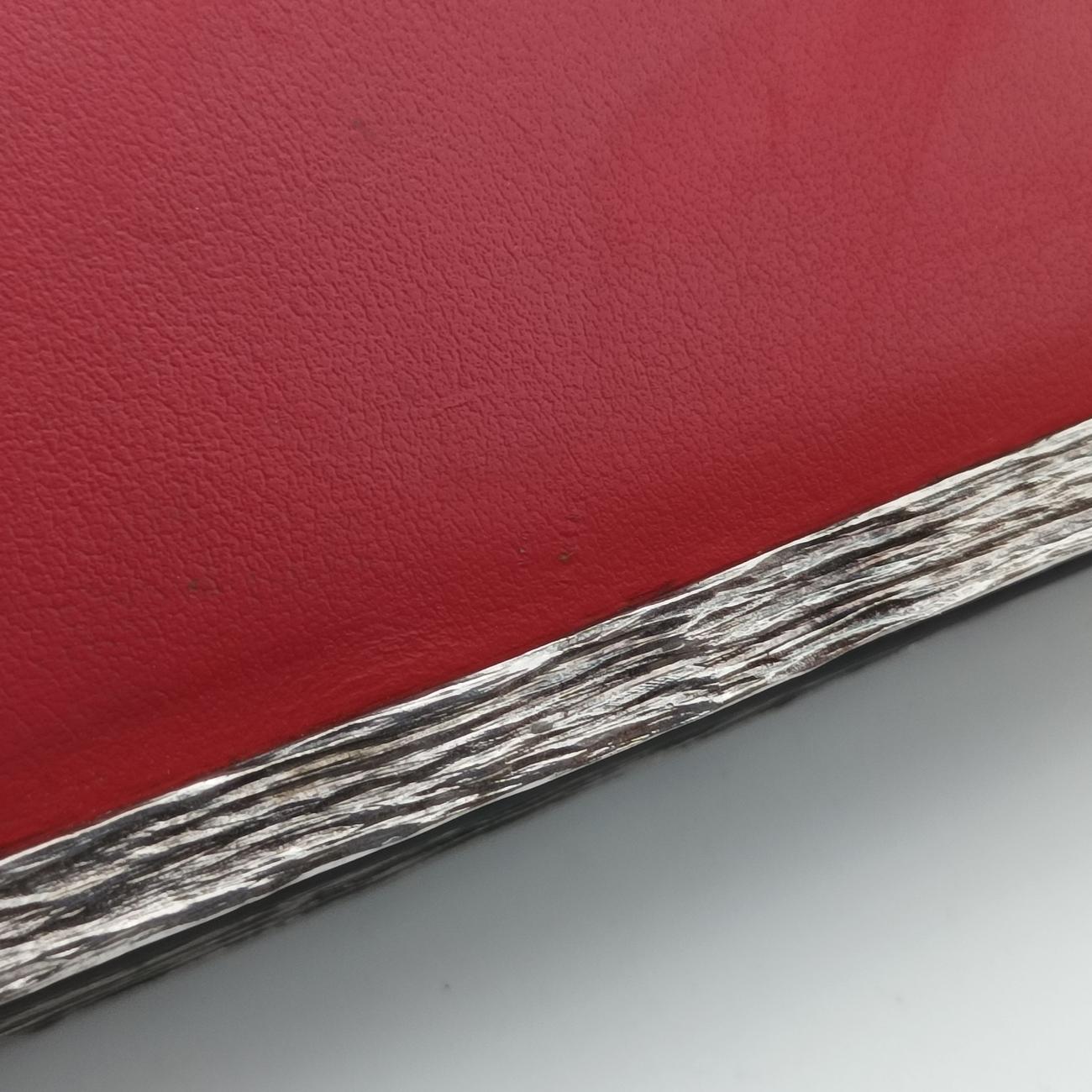 Cahier Red×Black Leather 1BH018 25カイエ レッドxブラック レザー 1BH018 25