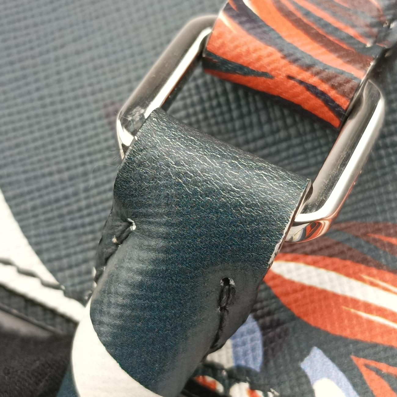 Saffiano leather Green×Multicolour Saffiano leather 7/Iハワイアンプリント グリーン×マルチカラー サフィアーノ レザー 7/I