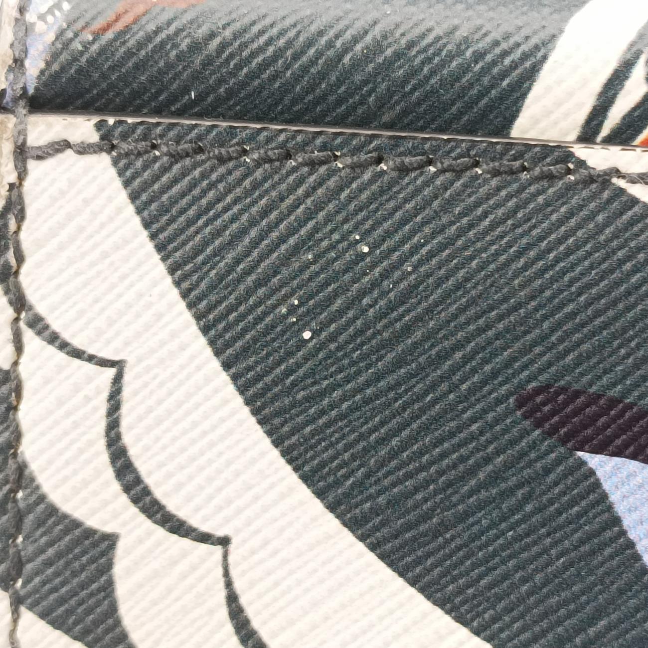 Saffiano leather Green×Multicolour Saffiano leather 7/Iハワイアンプリント グリーン×マルチカラー サフィアーノ レザー 7/I