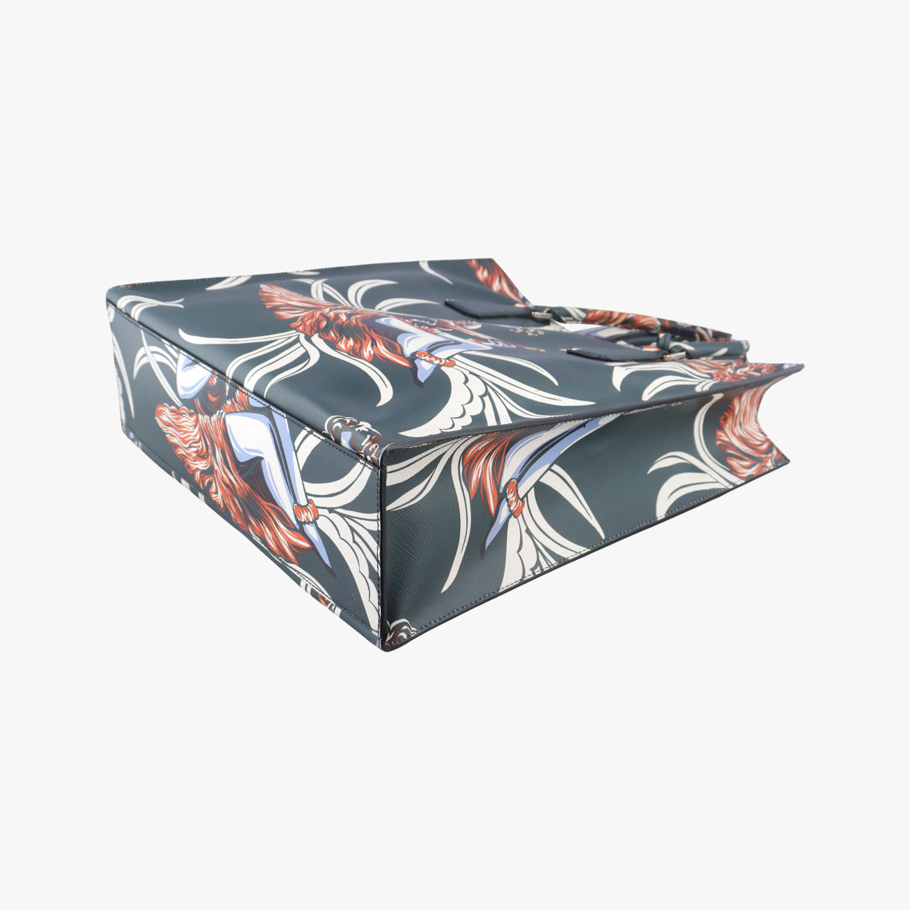 Saffiano leather Green×Multicolour Saffiano leather 7/Iハワイアンプリント グリーン×マルチカラー サフィアーノ レザー 7/I