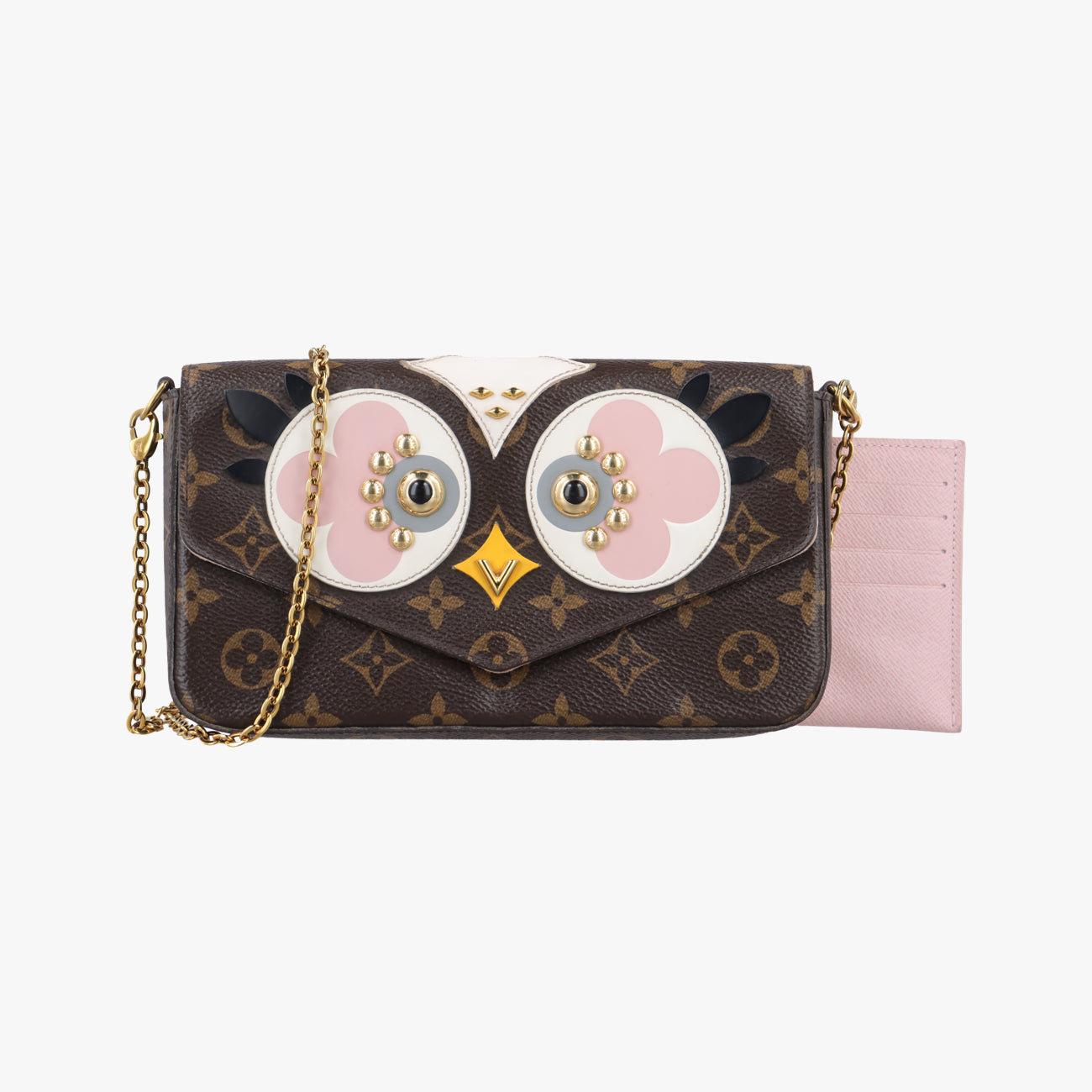 Félicie Brown×pink×multicolor Leather M62415 TJ0137フェリシー モノグラム/ブラウン系×ピンク×マルチカラー モノグラムPVCコーティングキャンバス M62415 TJ0137