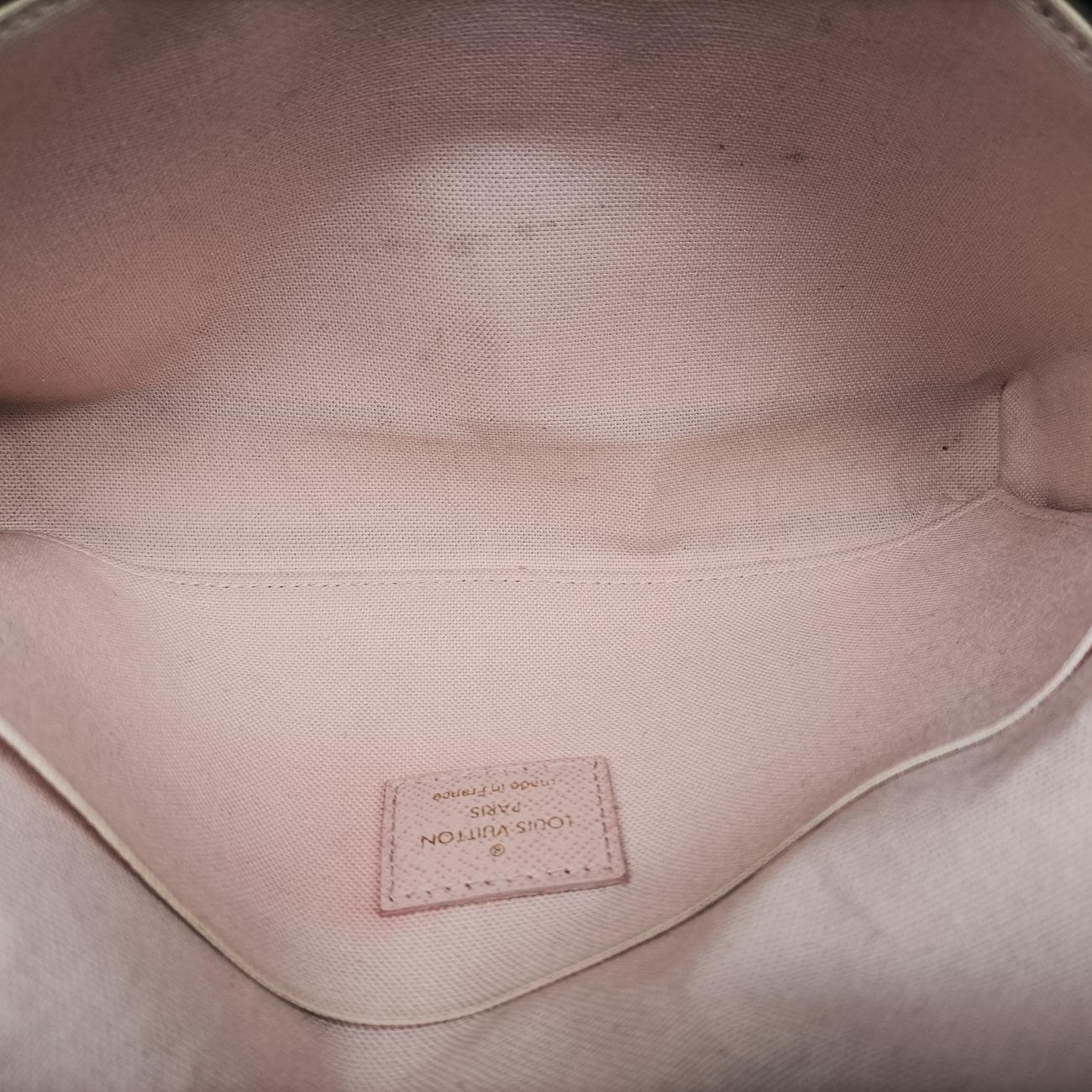 Félicie Brown×pink×multicolor Leather M62415 TJ0137フェリシー モノグラム/ブラウン系×ピンク×マルチカラー モノグラムPVCコーティングキャンバス M62415 TJ0137