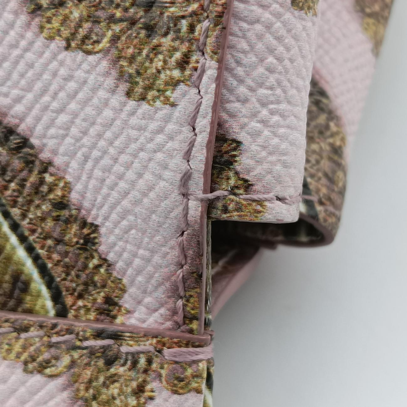 mini Sicily heart print Pink×Multicolour Leather ミニシチリアハートプリント ピンク×マルチカラー レザー