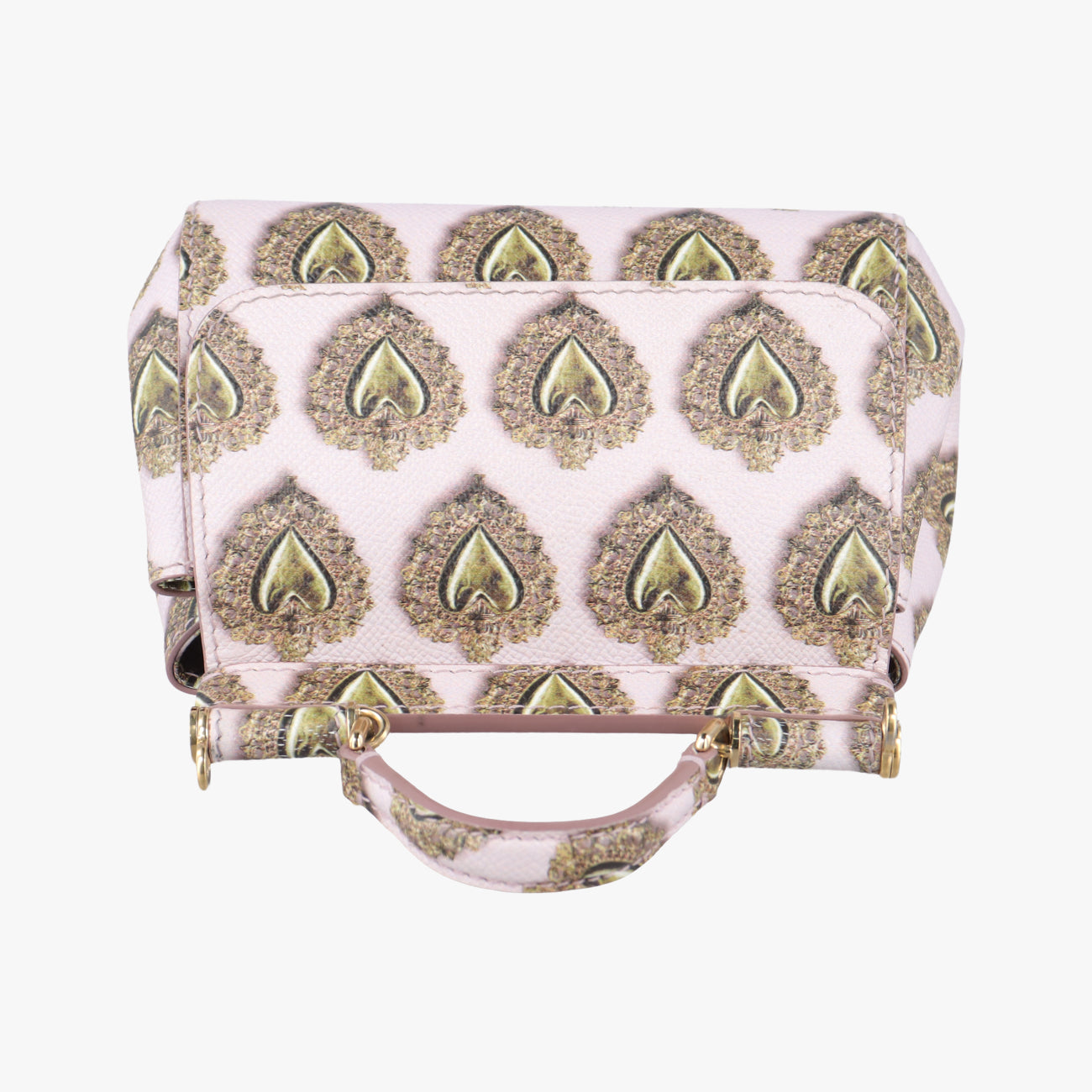 mini Sicily heart print Pink×Multicolour Leather ミニシチリアハートプリント ピンク×マルチカラー レザー