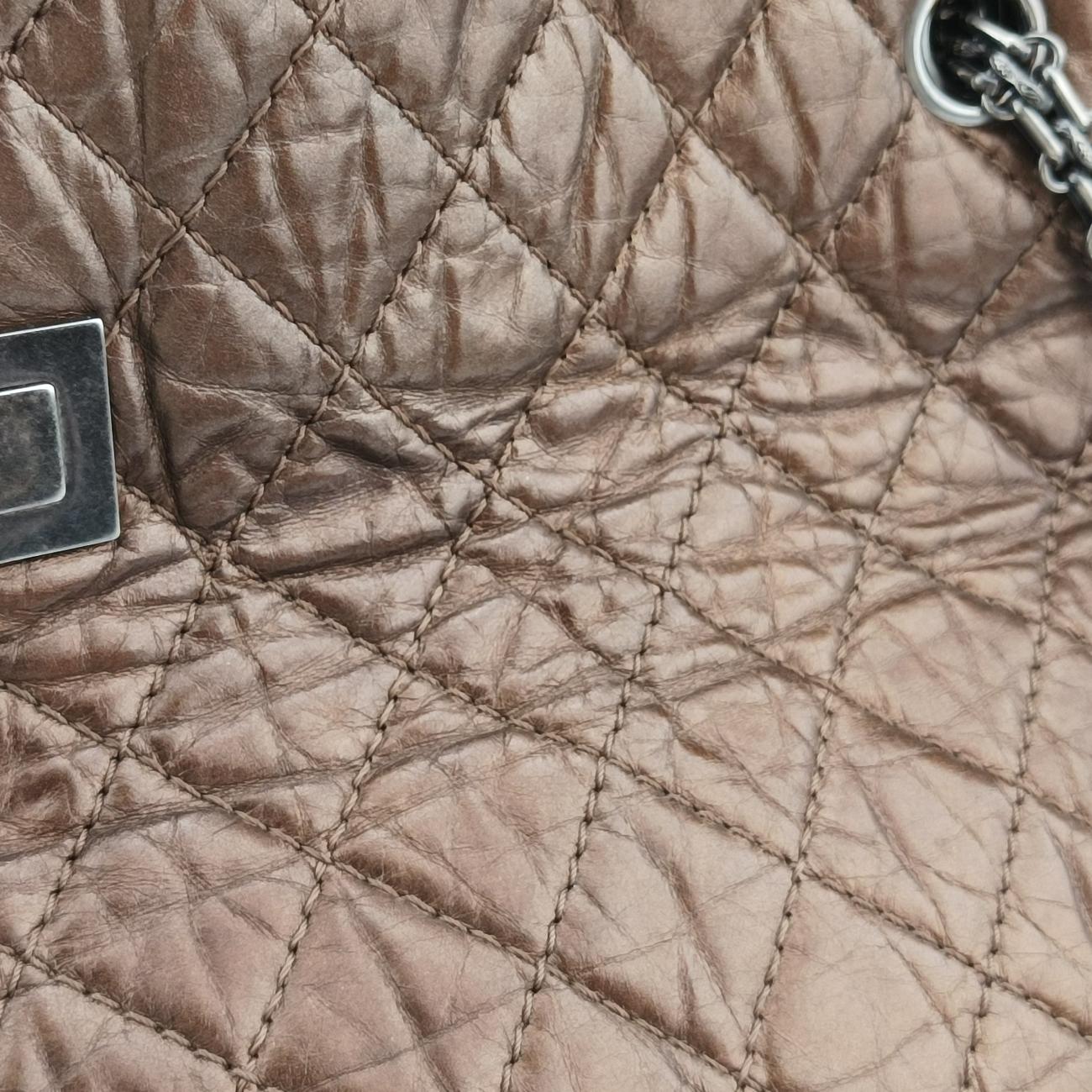 2.55 Shopper tote Gold Brown Leather A50976 14966612マトラッセ 2.55 ショッパートート ゴールドブラウン レザー A50976 14966612