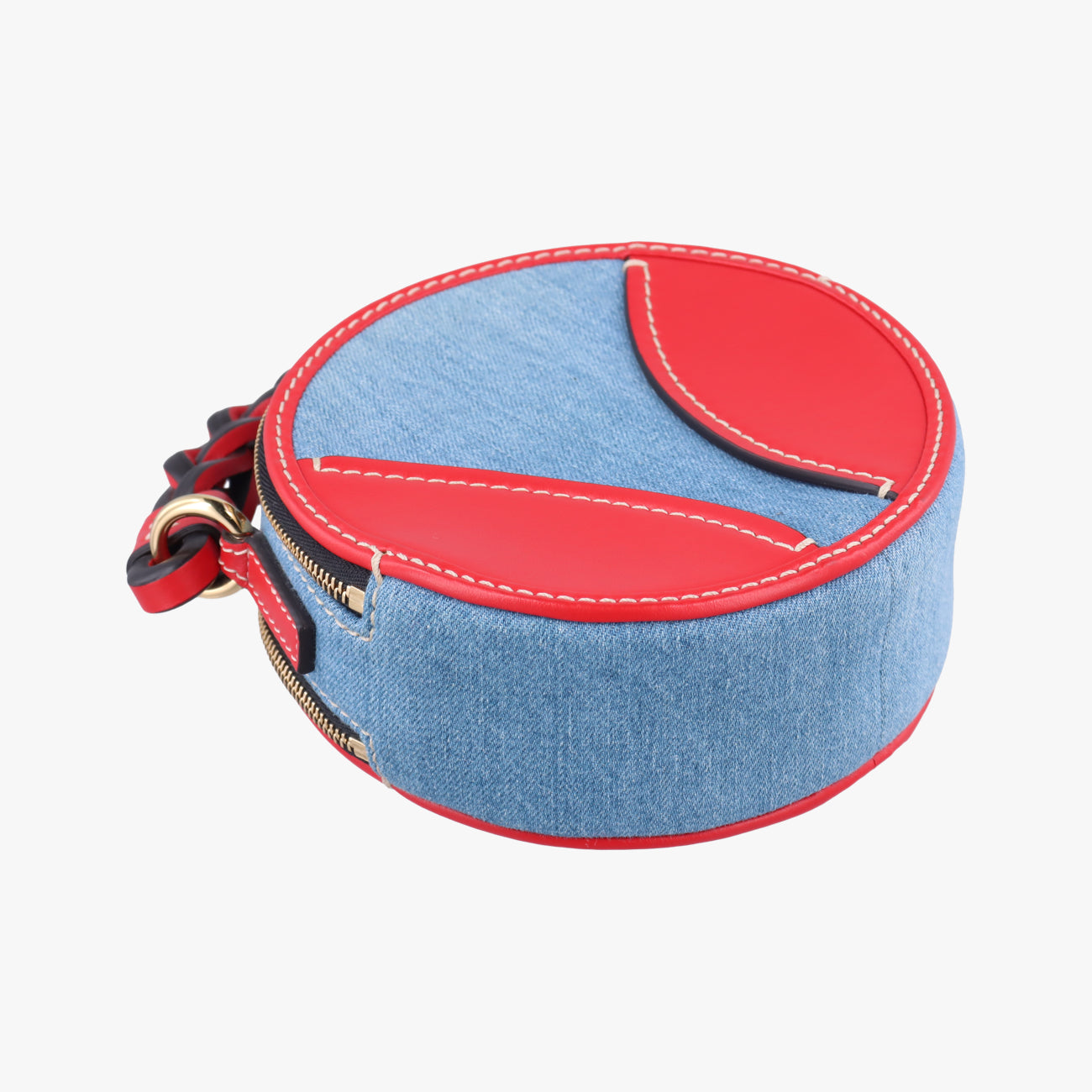 Mini Daria Red x Blue x Multicolor Denim x Leather 01 21 70 65 3ミニダリア レッド×ブルー×マルチカラー デニム×レザー 01 21 70 65 3