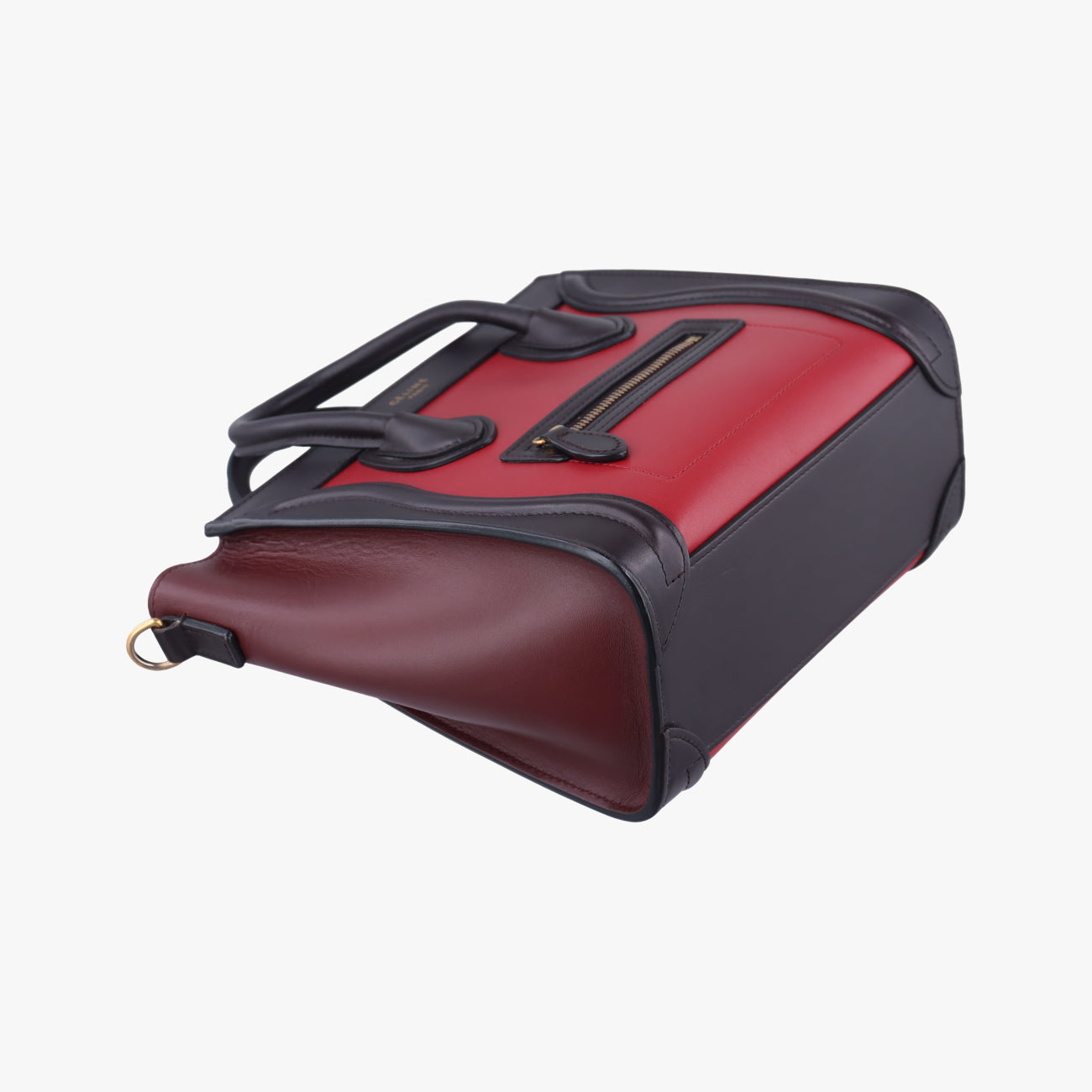 luggage nano shopper Black x Red xBurgundy Leather F-GA-1125ラゲージナノショッパー ブラック×レッド×ワインレッド レザー F-GA-1125