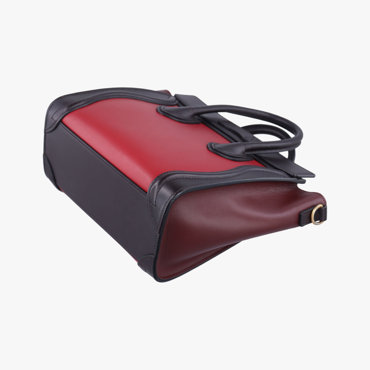 luggage nano shopper Black x Red xBurgundy Leather F-GA-1125ラゲージナノショッパー ブラック×レッド×ワインレッド レザー F-GA-1125