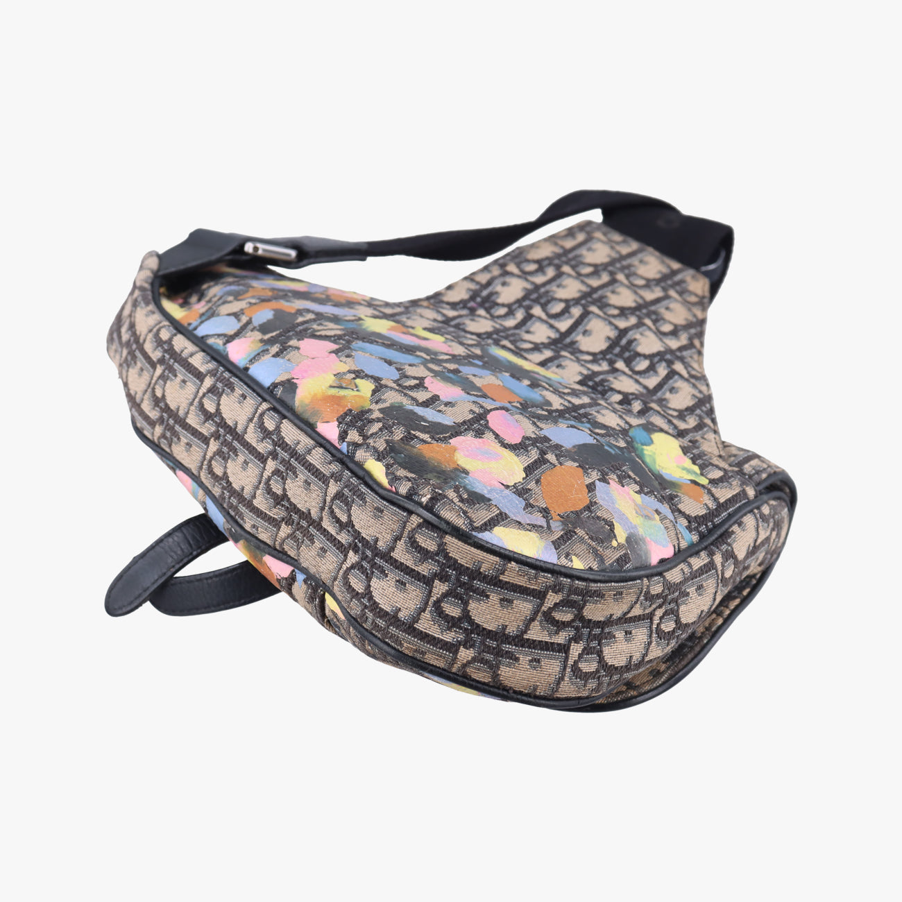 Saddle Navy×Multicolour Canvas x Leather 19-BO-0199サドル ネイビー×マルチカラー キャンバス×レザー 19-BO-0199