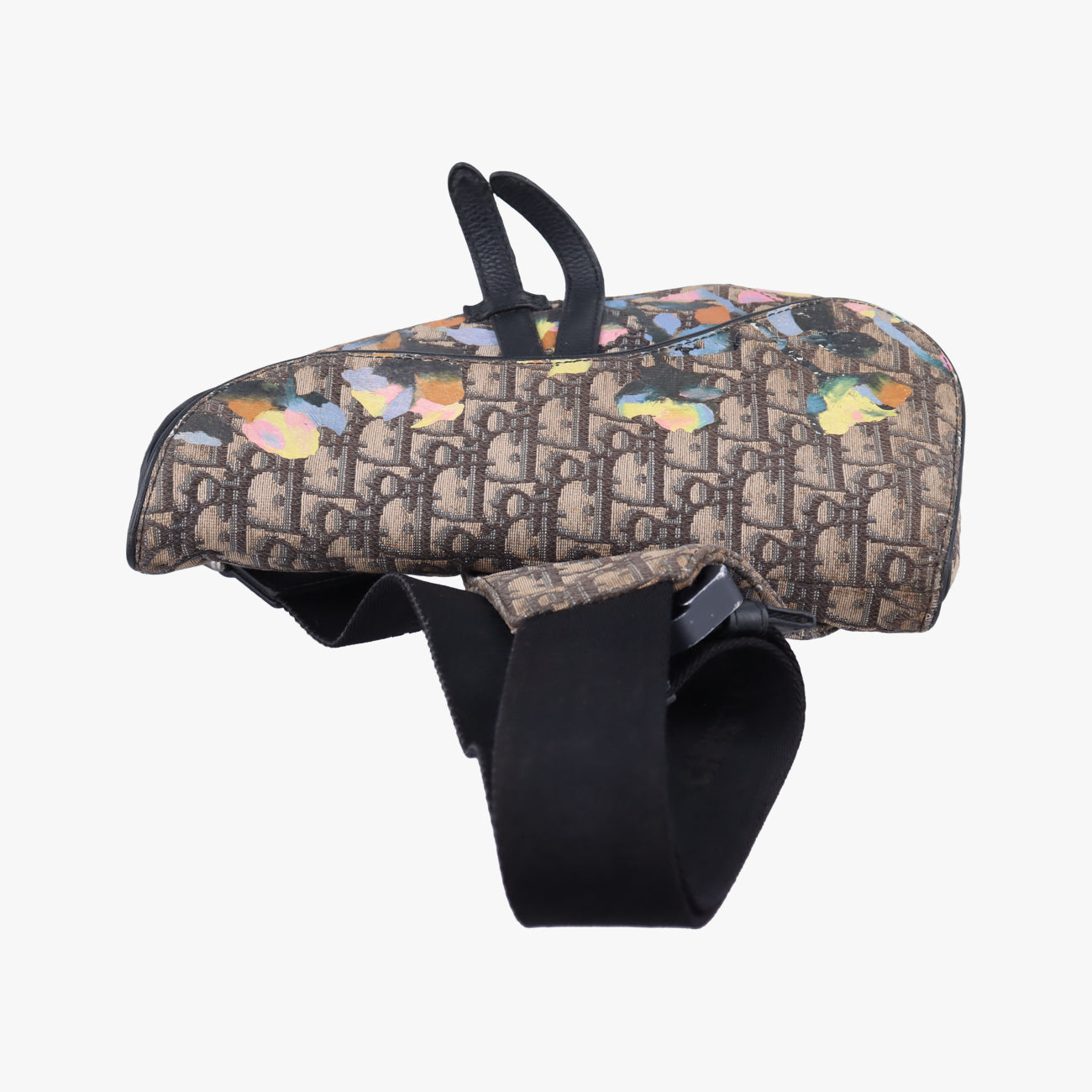 Saddle Navy×Multicolour Canvas x Leather 19-BO-0199サドル ネイビー×マルチカラー キャンバス×レザー 19-BO-0199