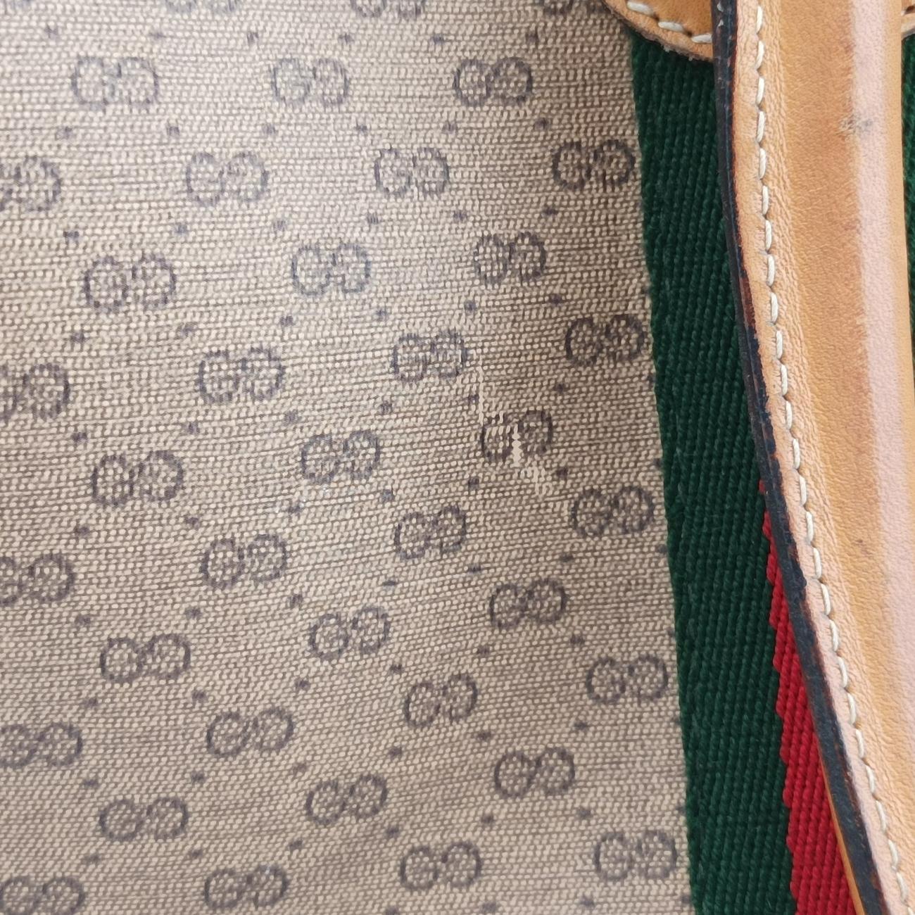 GG Micro Beige x Red x Green PVC coated canvas 12.9 GGマイクロ ベージュ×レッド×グリーン PVCコーティングキャンバス 12.9