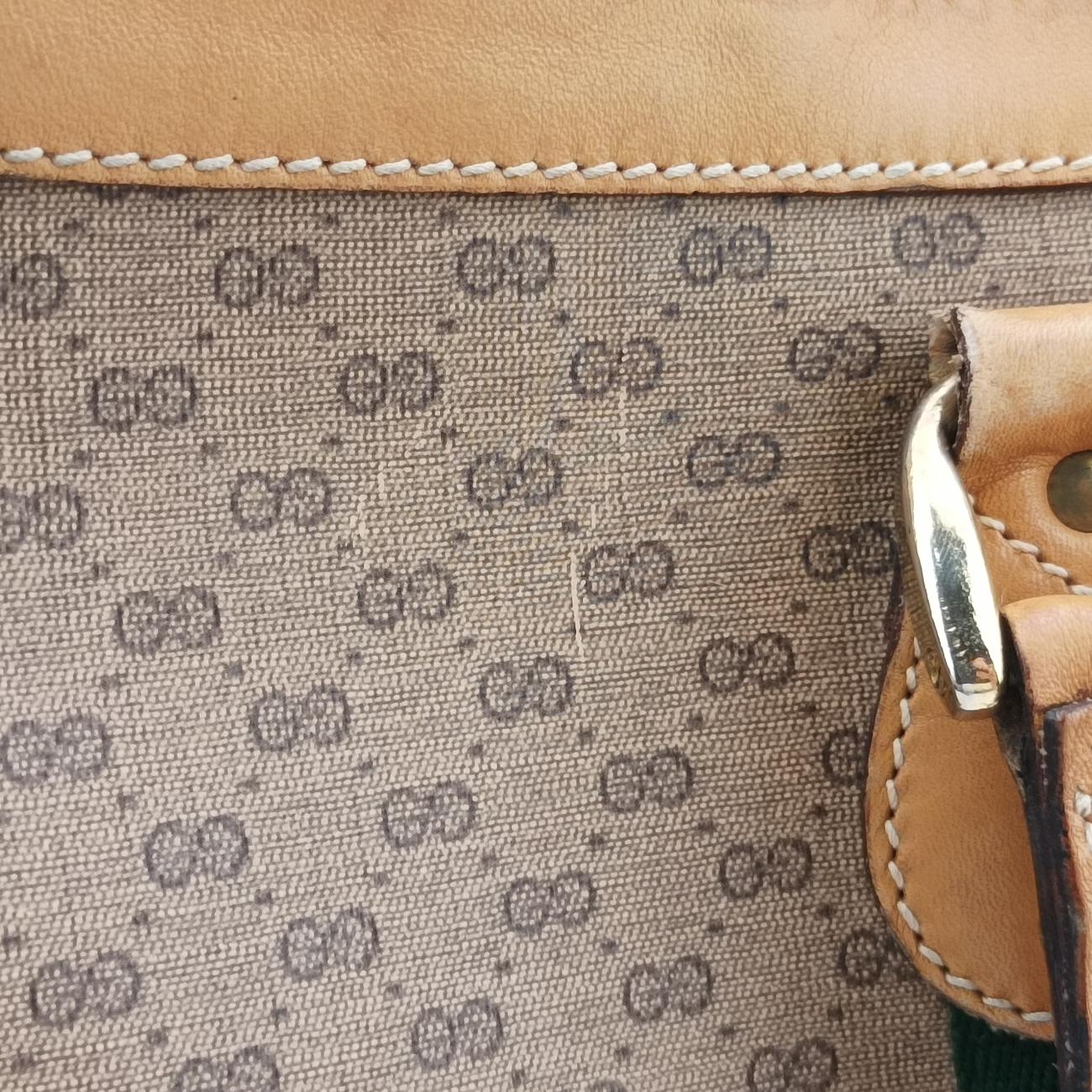 GG Micro Beige x Red x Green PVC coated canvas 12.9 GGマイクロ ベージュ×レッド×グリーン PVCコーティングキャンバス 12.9