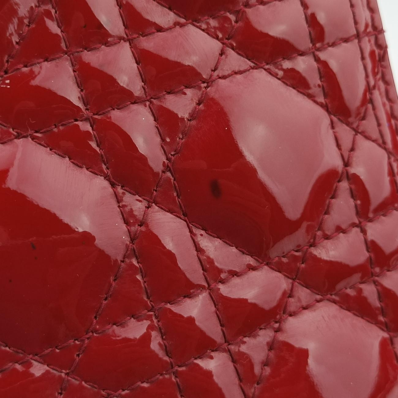 Lady Dior Red Patent 13-BO-1102レディディオール レッド パテント 13-BO-1102