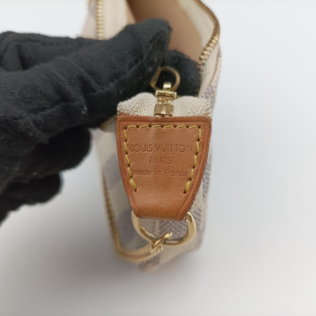 Mini Pochette Accessoires Azur Damier Canvas N58010 FL0037ミニポシェットアクセソワール アズール ダミエキャンバス N58010 FL0037