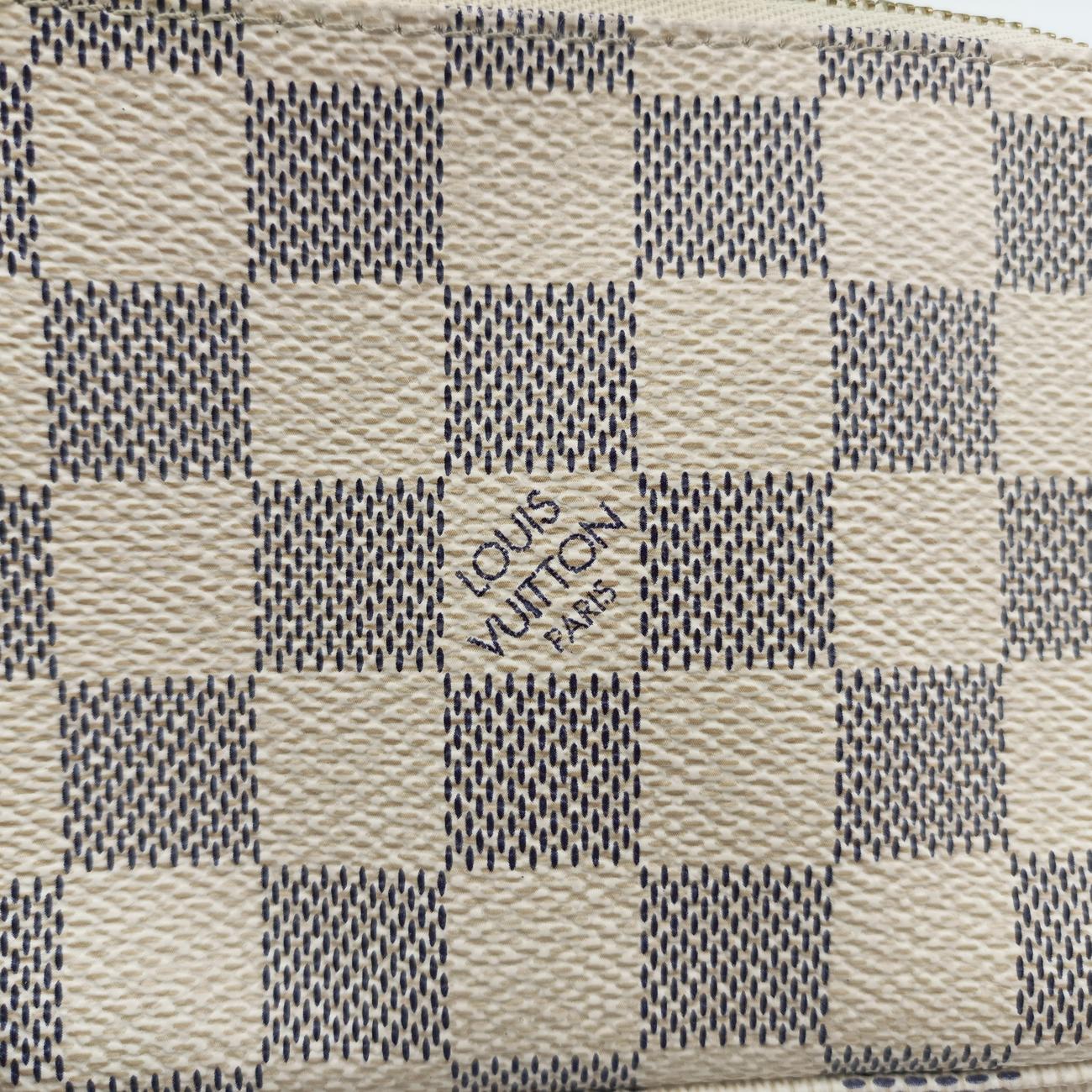 Mini Pochette Accessoires Azur Damier Canvas N58010 FL0037ミニポシェットアクセソワール アズール ダミエキャンバス N58010 FL0037