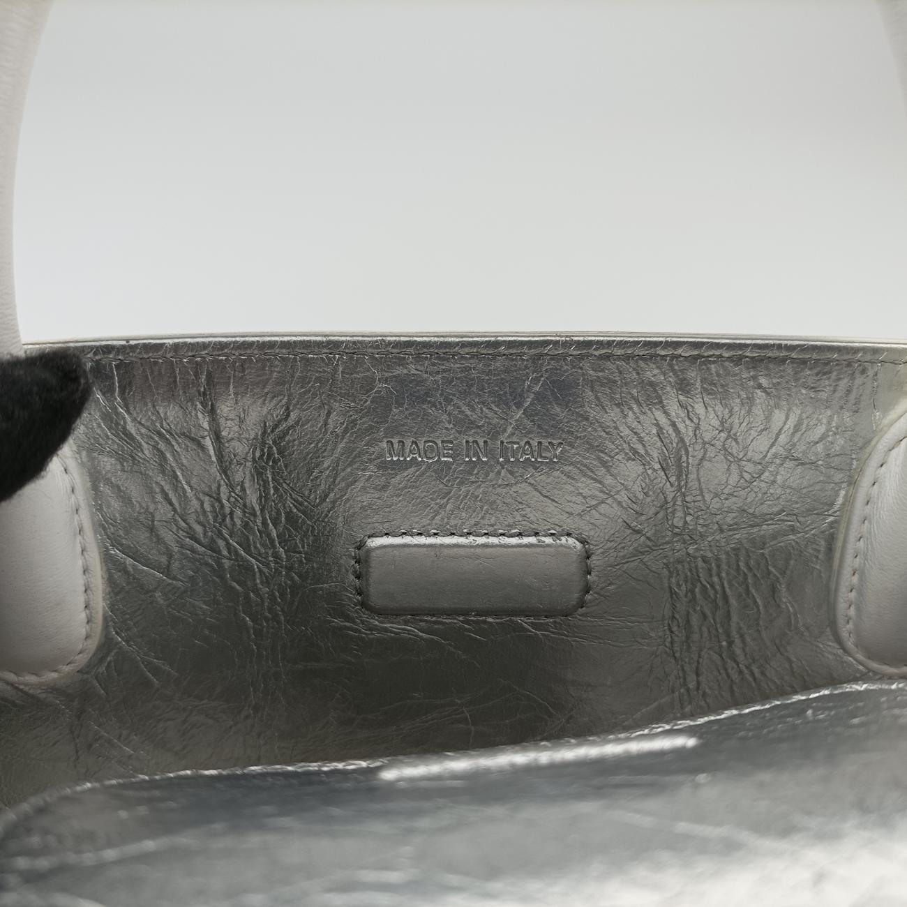 Diorever Squad Flap Silver Leather 09-MA-0146ディオールエヴァー スクワッド フラップ シルバー レザー 09-MA-0146