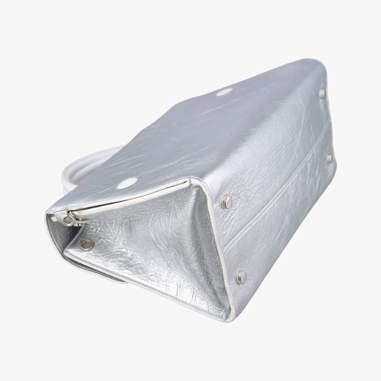 Diorever Squad Flap Silver Leather 09-MA-0146ディオールエヴァー スクワッド フラップ シルバー レザー 09-MA-0146