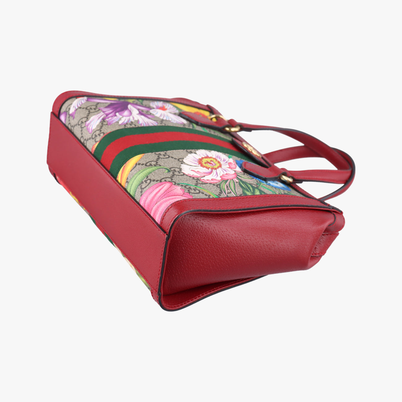 Ophidia Beige×Red×Multicolour PVC coated canvas x leather 547551 H030667230オフィディア ベージュ×レッド×マルチカラー PVCコーティングキャンバス×レザー 547551 H030667230