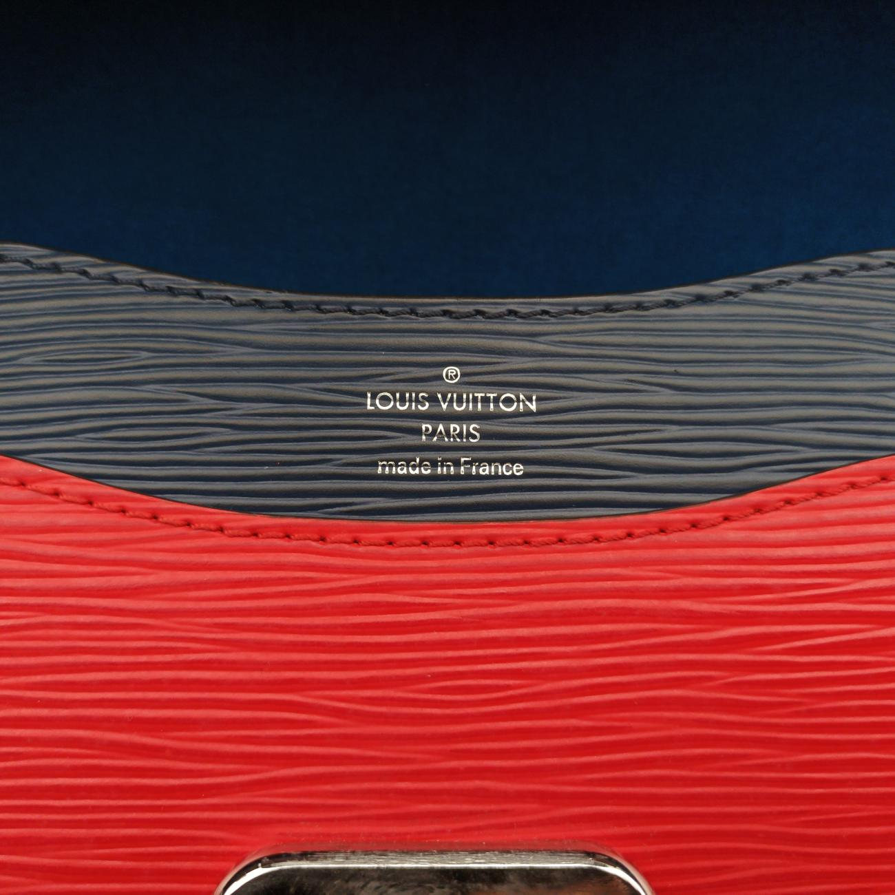 Néo Monceau Emeraude Green×Indigo Blue×Coquelicot Red Epi M55405 SR3169ネオ モンソー エメロードグリーン×インディゴブルー×コクリコ エピ M55405 SR3169