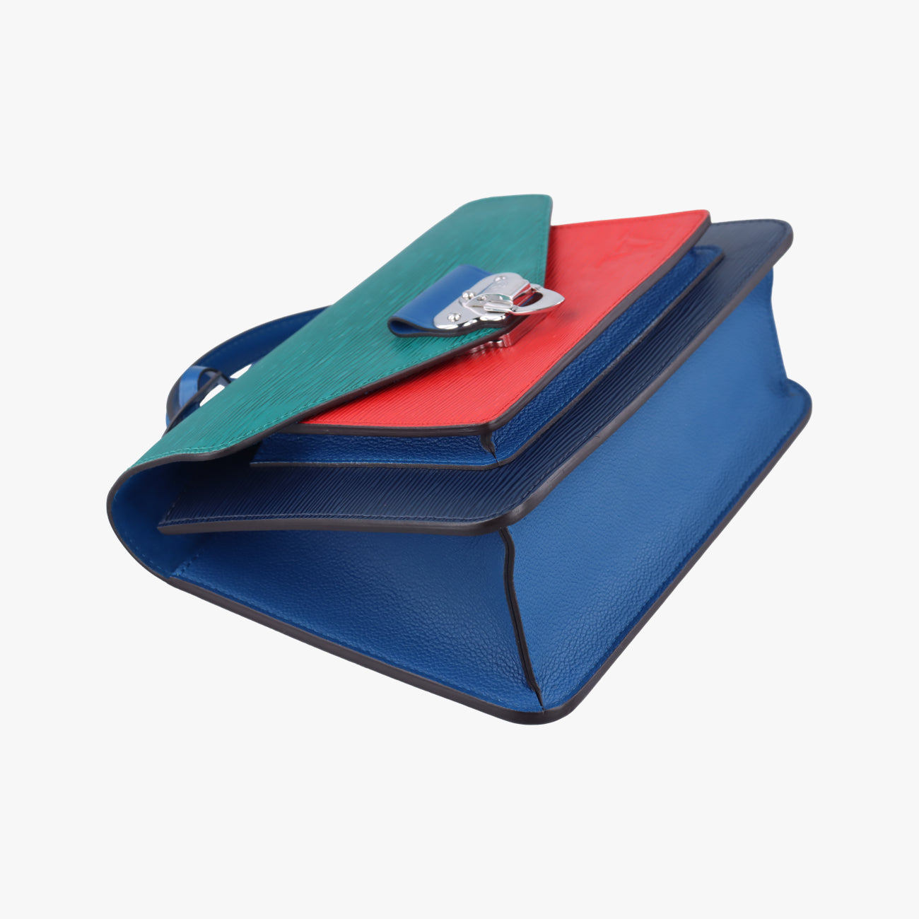 Néo Monceau Emeraude Green×Indigo Blue×Coquelicot Red Epi M55405 SR3169ネオ モンソー エメロードグリーン×インディゴブルー×コクリコ エピ M55405 SR3169