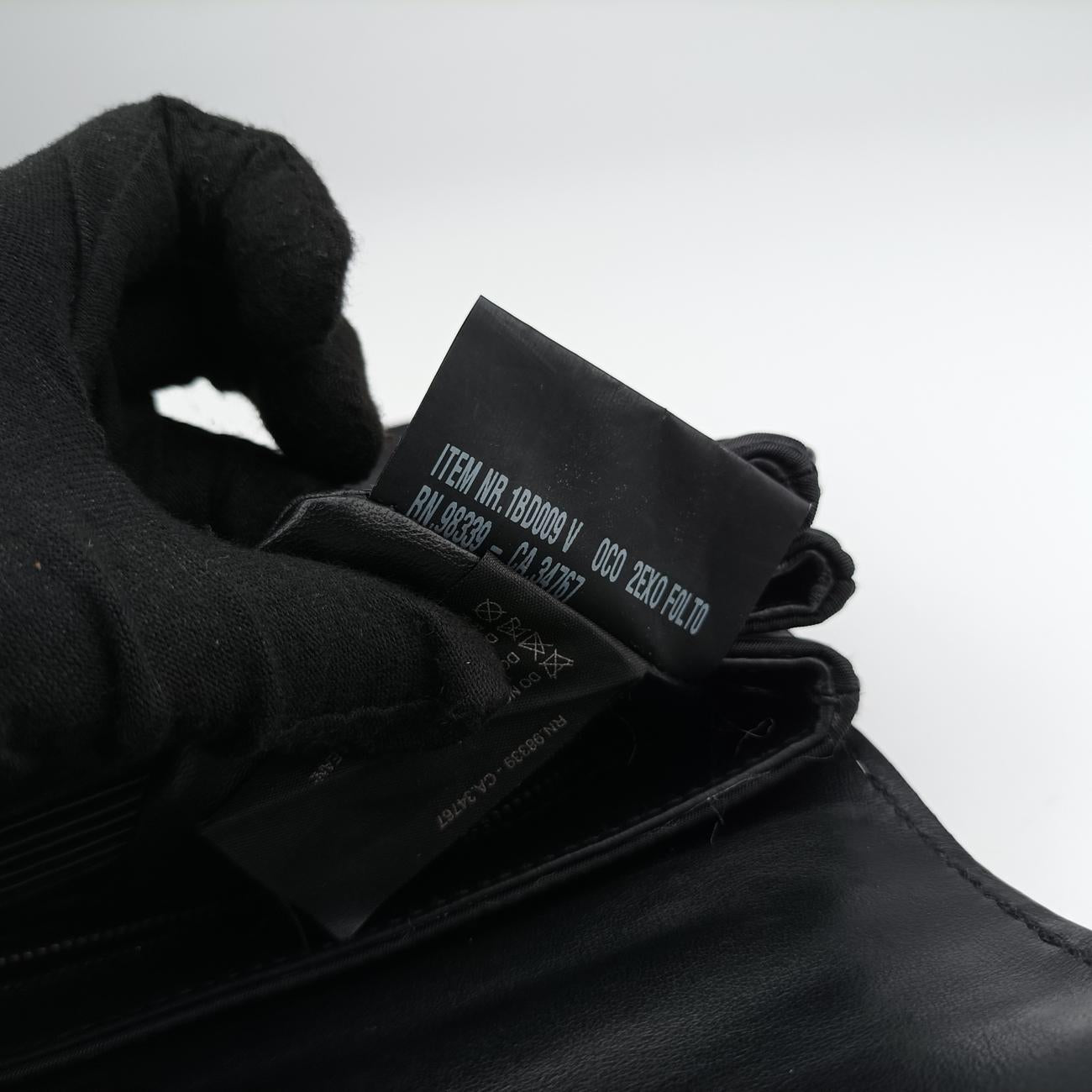 Leopard print Blue x Black x Multicolor ponyhair×nylon 1BD009 117レオパード柄 ブルー×ブラック×マルチカラー ハラコ×ナイロン 1BD009 117