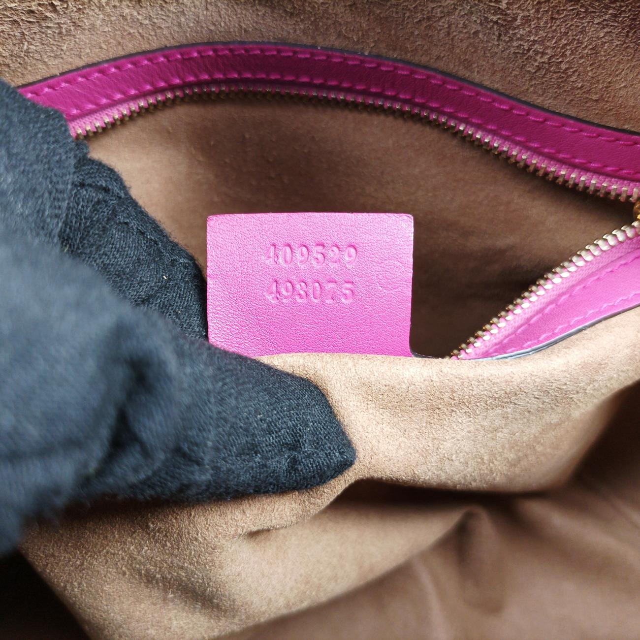 GG SUPREME beige×red×pink PVC coated canvas×Leather 409529 I019475982GGスプリーム ベージュ×レッド×ピンク PVCコーティングキャンバス×レザー 409529 I019475982