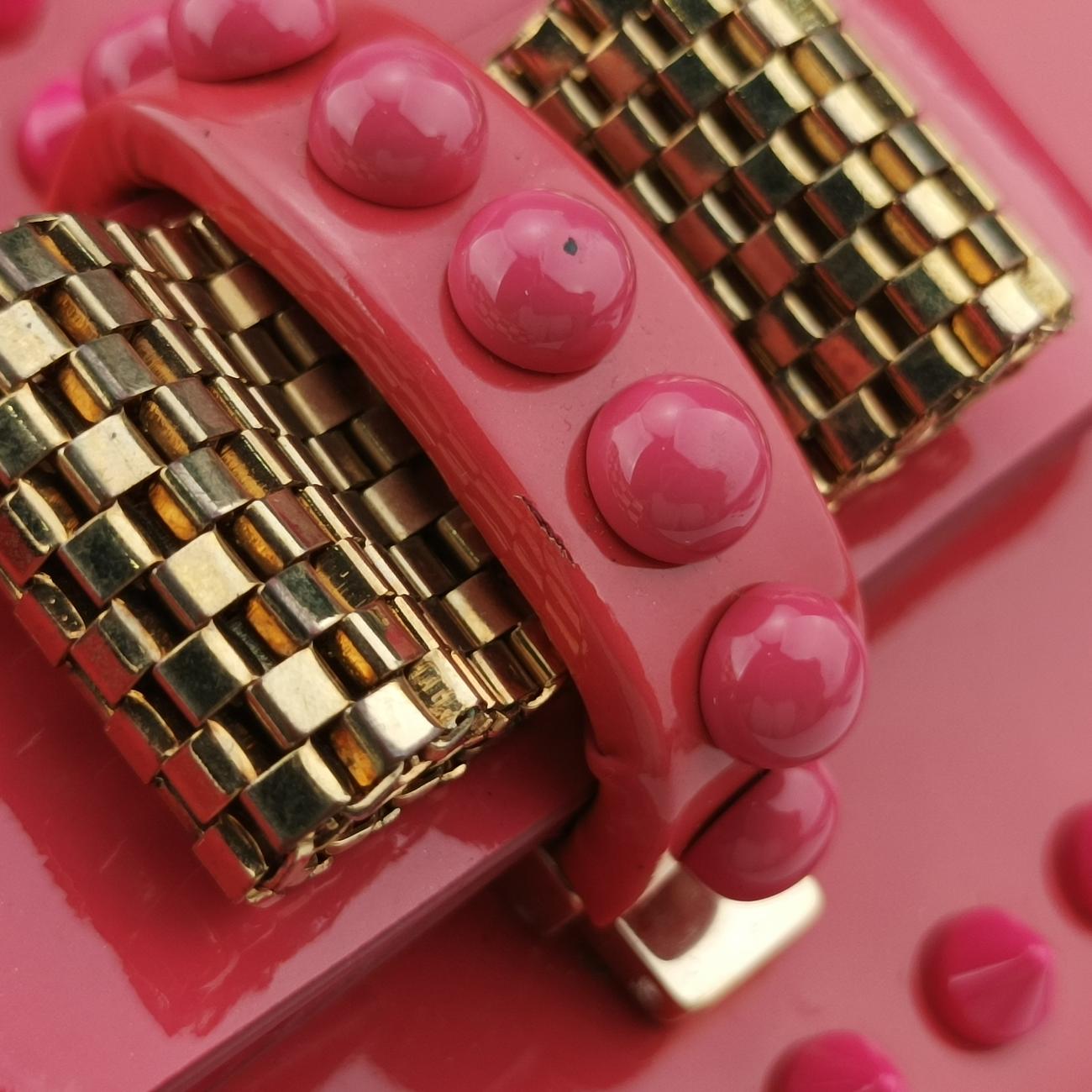 Rockstud Sweet Charity Red PVC coated canvas × Patent Leather スウィートチャリティ レッド PVCコーティングキャンバス×パテント